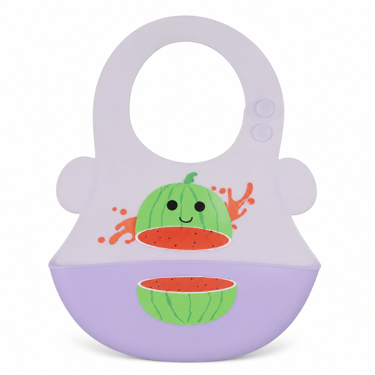 CHINA BABY SILICONE BIB WATERMELON PURPLE
