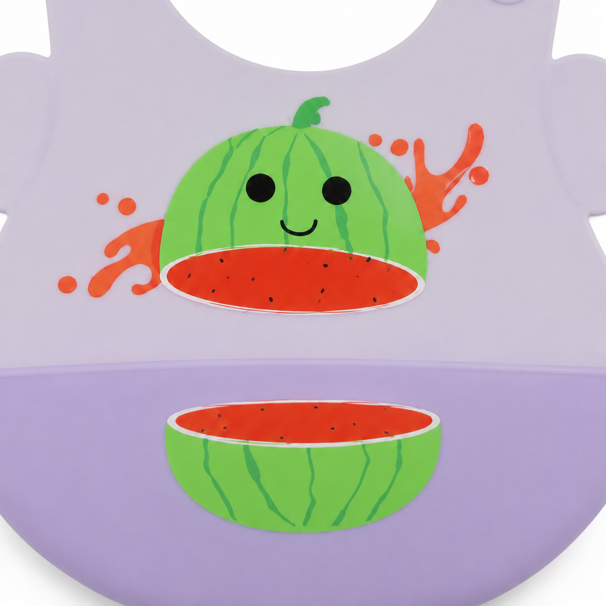 CHINA BABY SILICONE BIB WATERMELON PURPLE