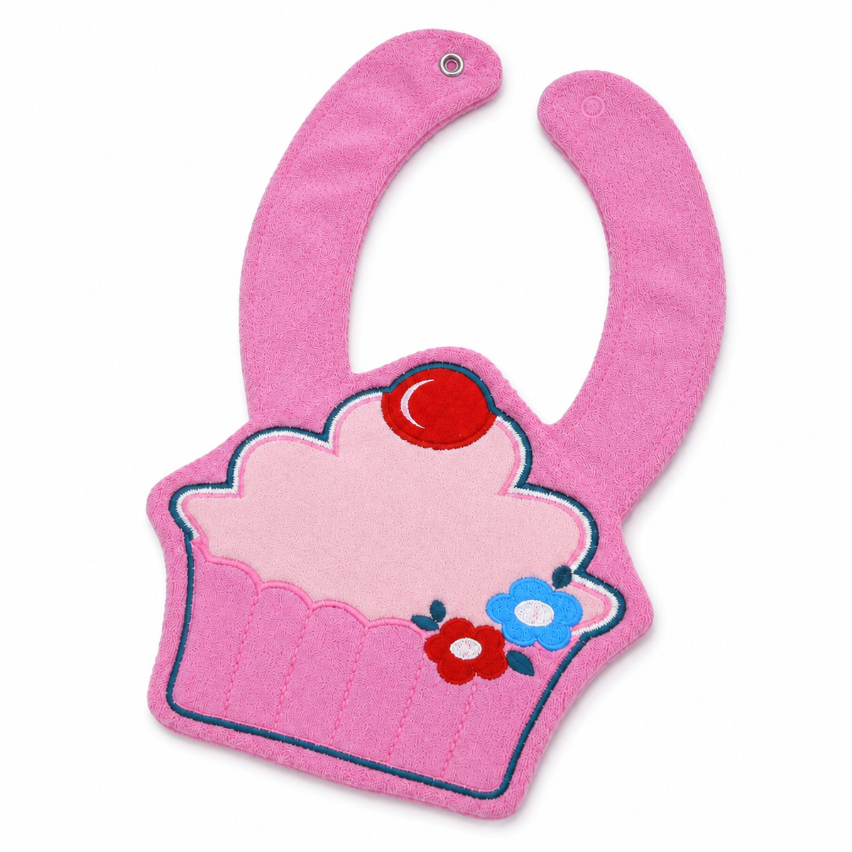 CHINA BABY BIB VELVET ICECREAM PINK