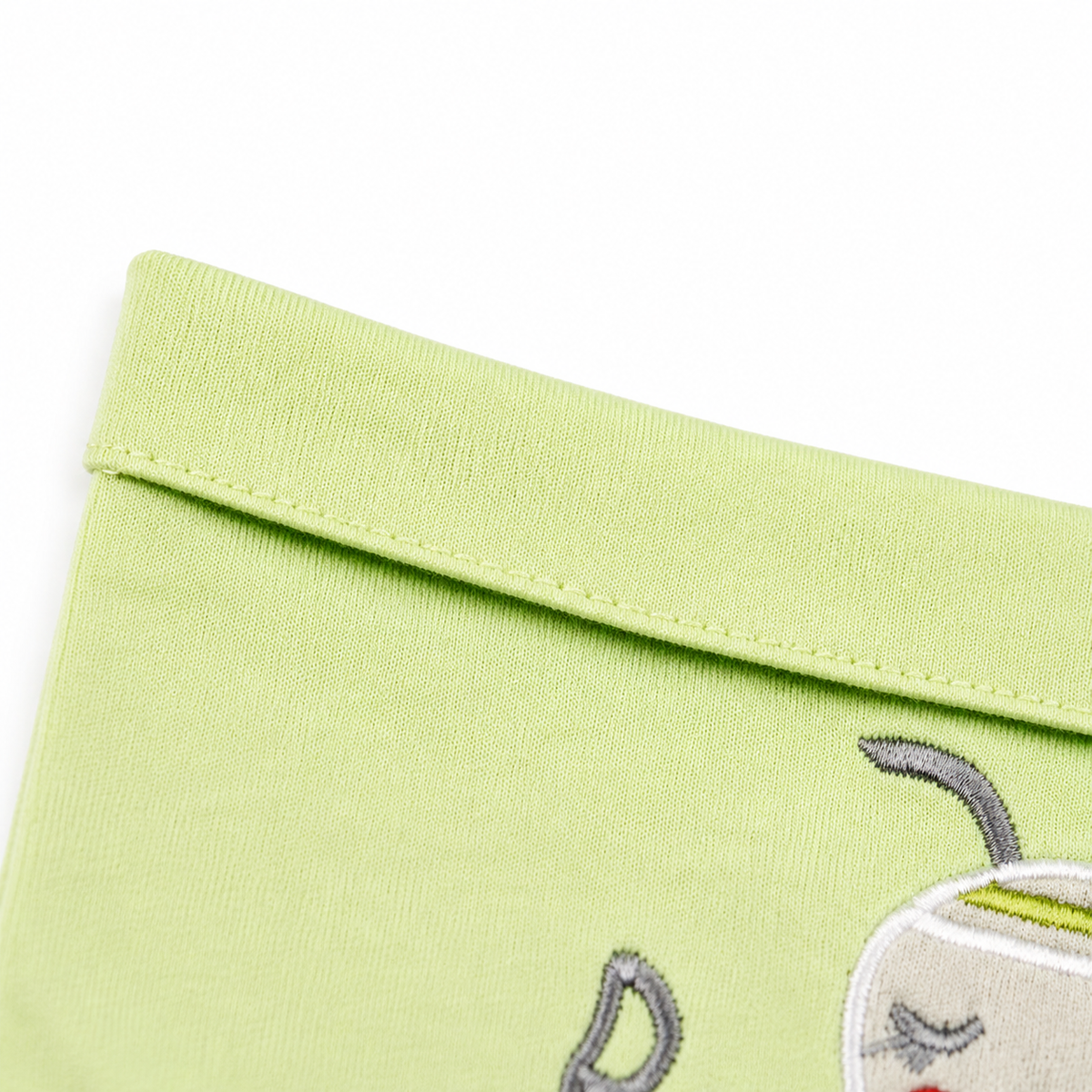 CUTE BEE EMBROIDERY BABY TRIANGLE BIBS GREEN & MINT COTTON (PACK OF 2)