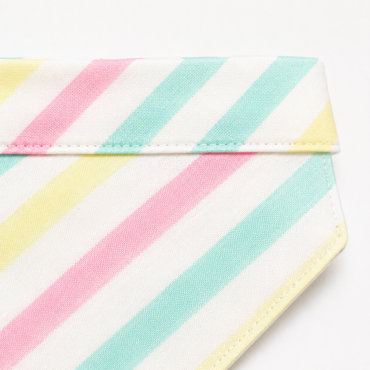 CUTE STAR PATCH BABY TRIANGLE BIBS STRIPED & DOTED MULTI COLOUR COTTON (PACK OF 2)