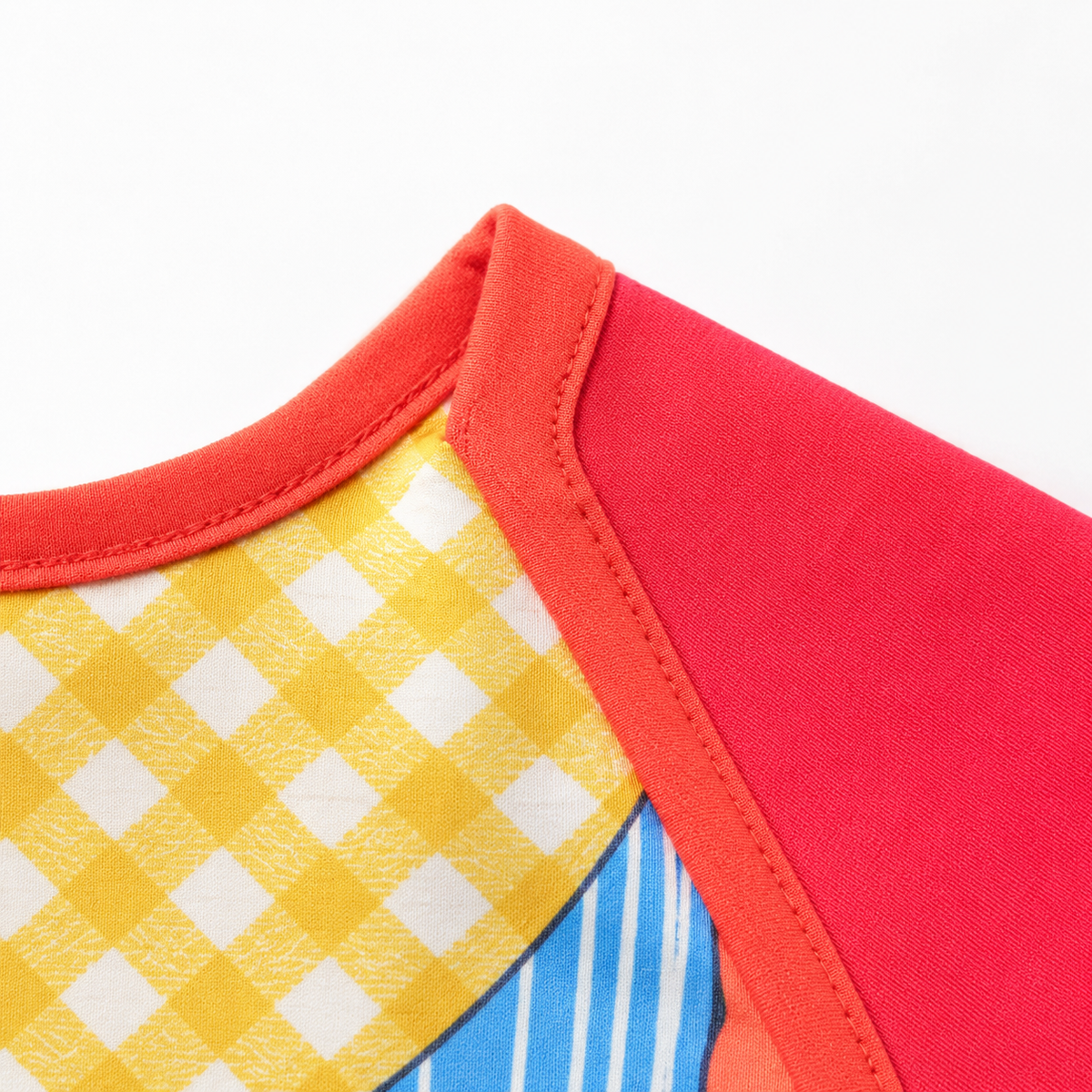 DUNGAREE PRINT BABY APRON BIB WATERPROOF FULL COVER