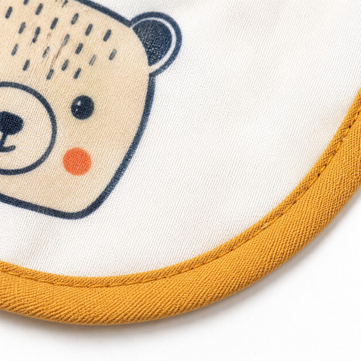 FULL COVERAGE LONG SLEEVE FEEDING BIB FOR BABIES BEAR PRINT