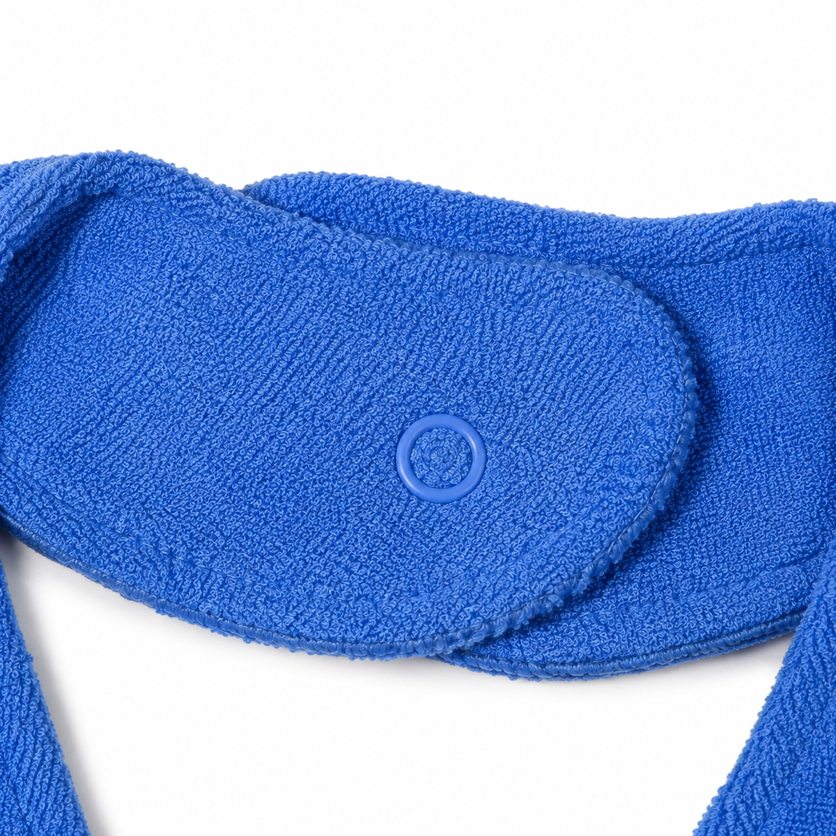 CHINA BABY BIB VELVET SHARK BLUE
