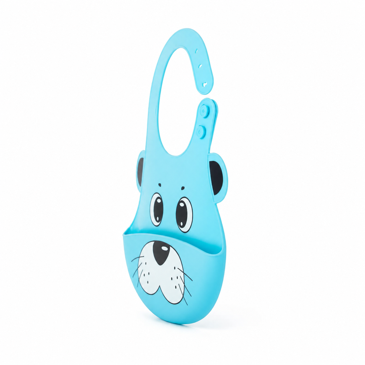 CHINA BABY SILICONE BIB BEAR BLUE