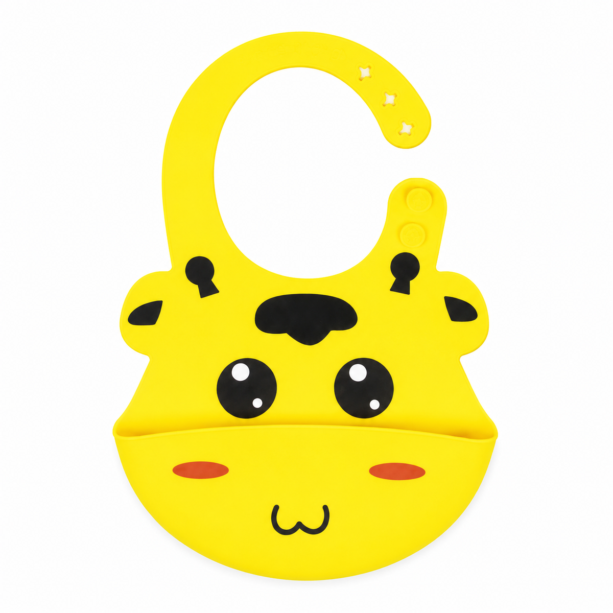 CHINA BABY SILICONE BIB COW YELLOW