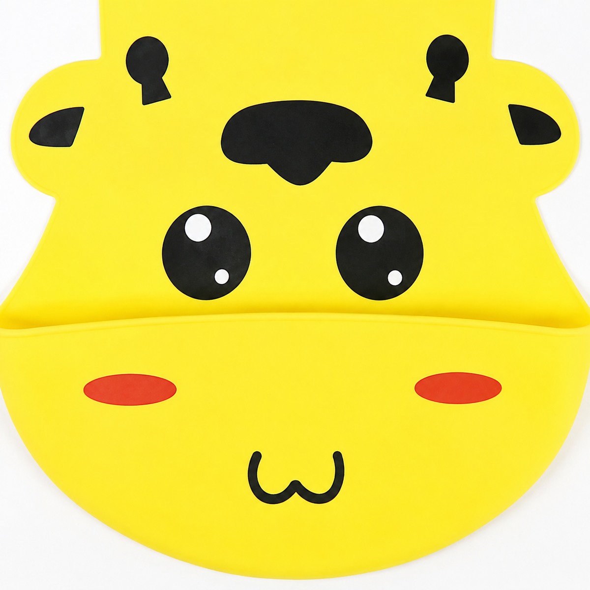 CHINA BABY SILICONE BIB COW YELLOW
