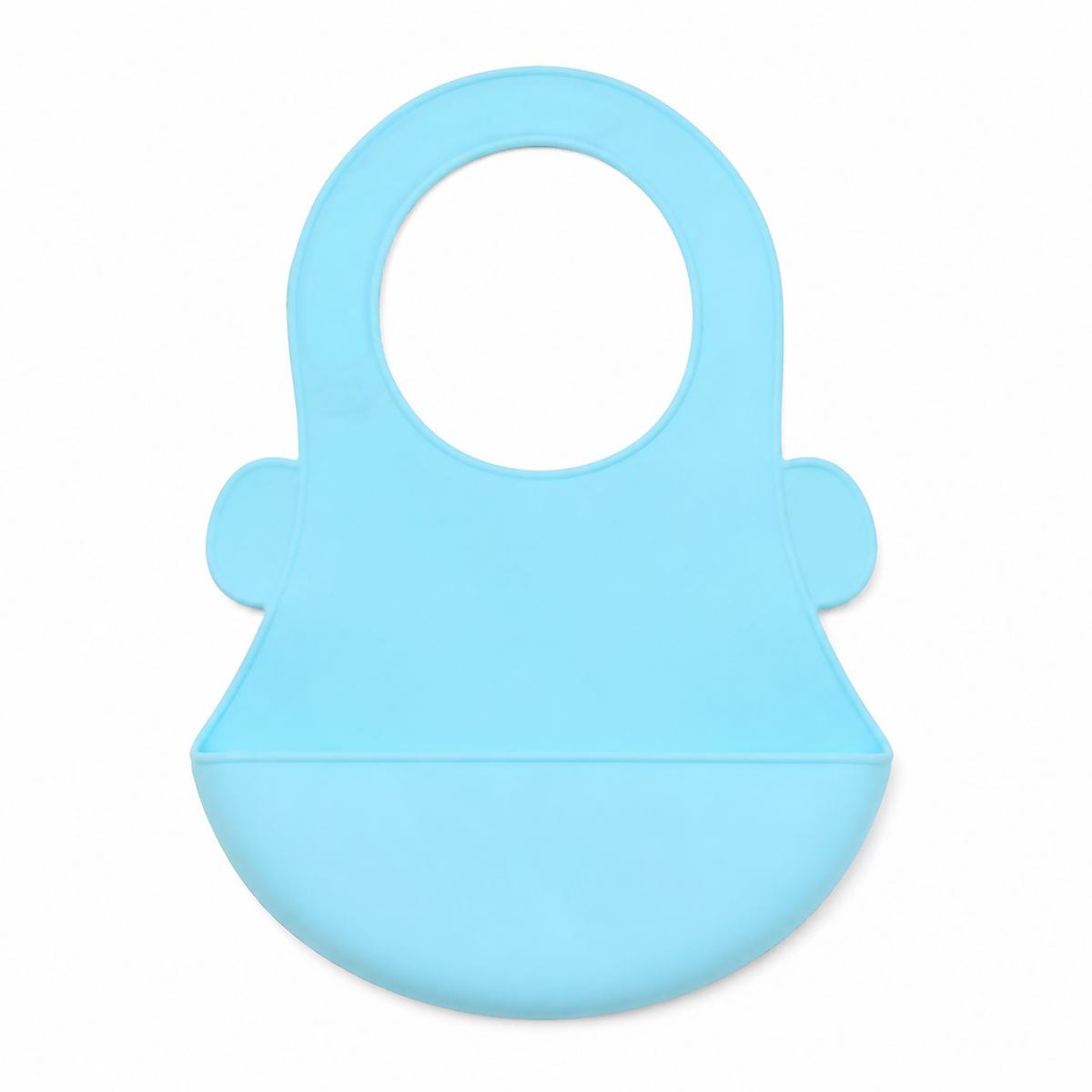 CHINA BABY SILICONE BIB LEMON BLUE