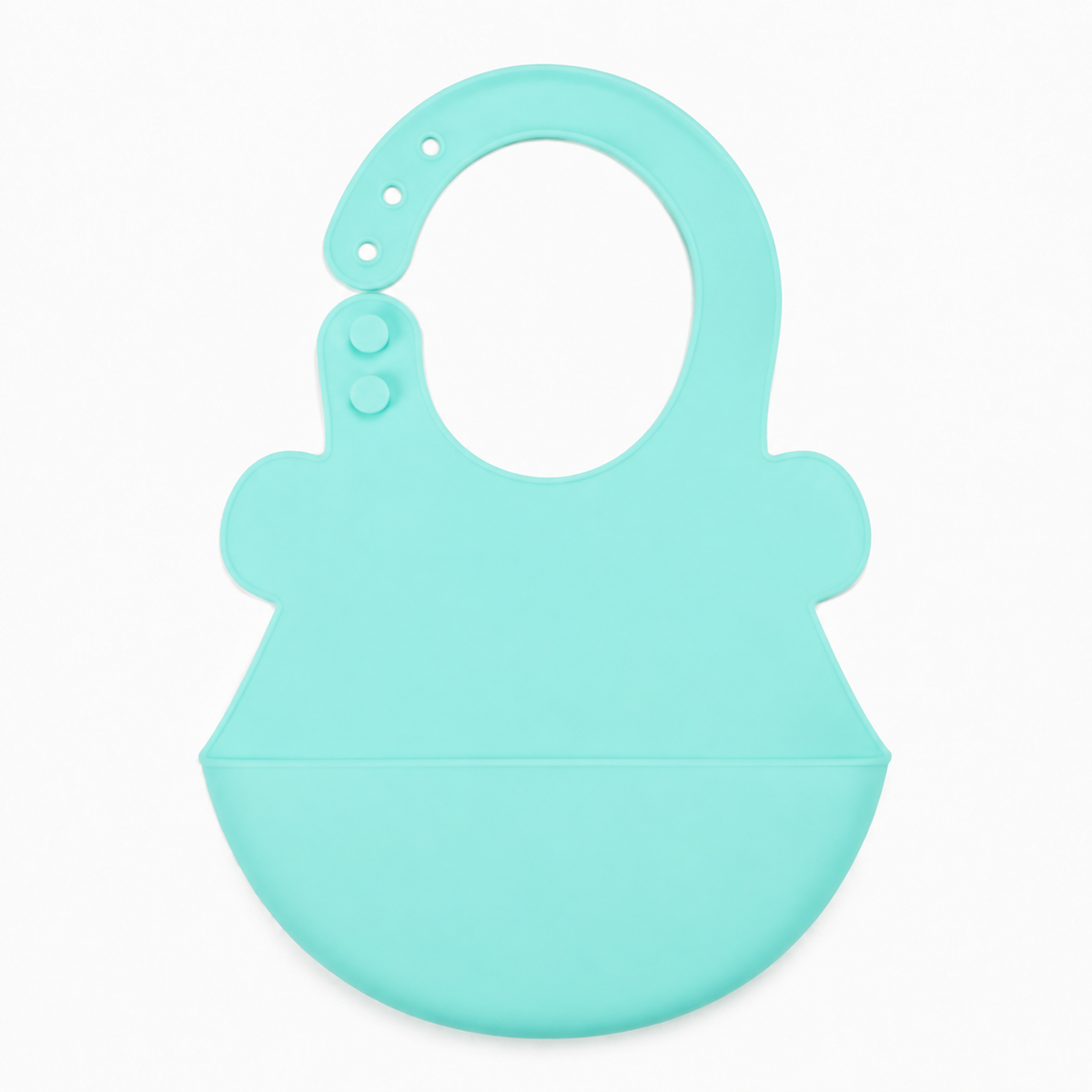 CHINA BABY SILICONE BIB RABBIT GREEN