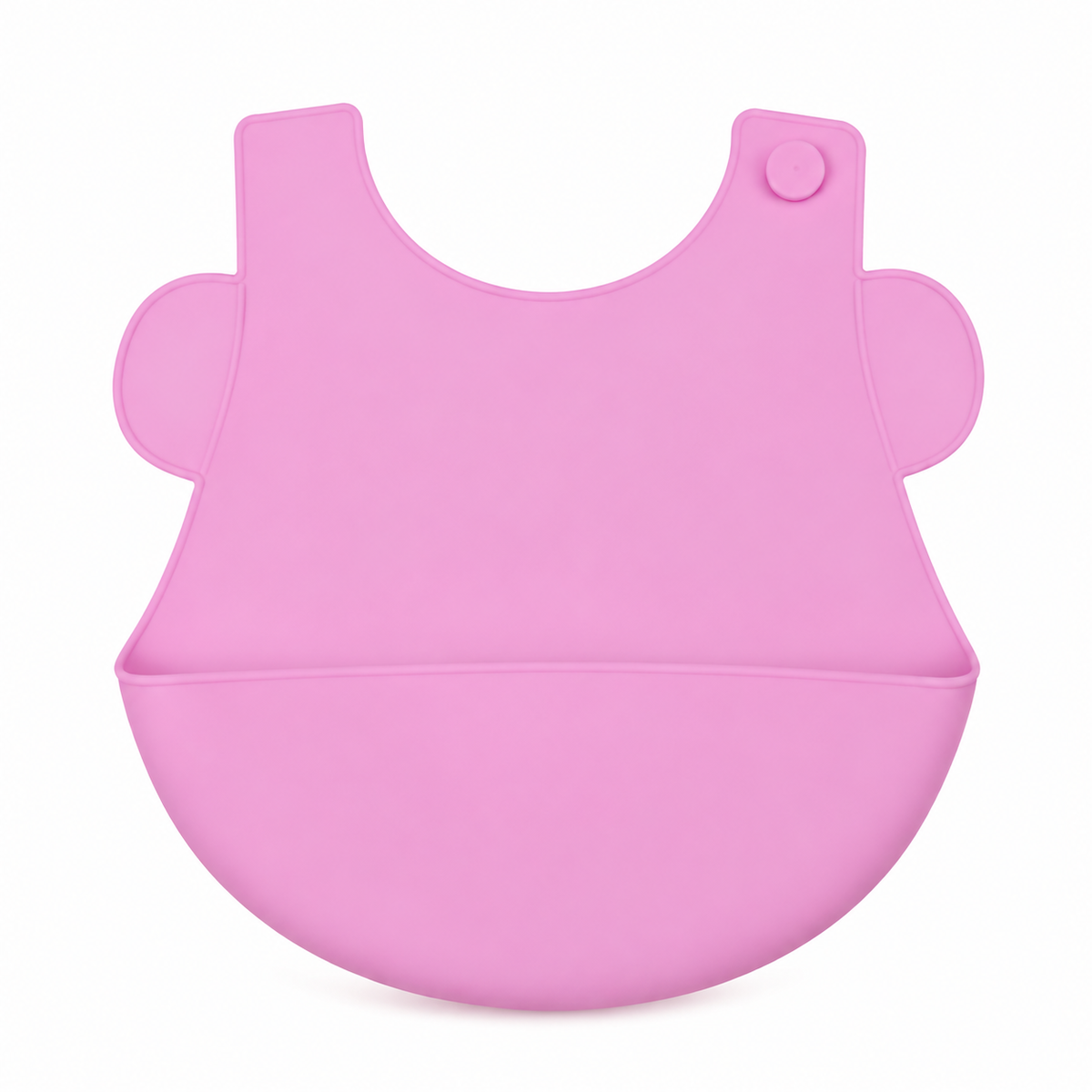 CHINA BABY SILICONE BIB RABBIT PINK