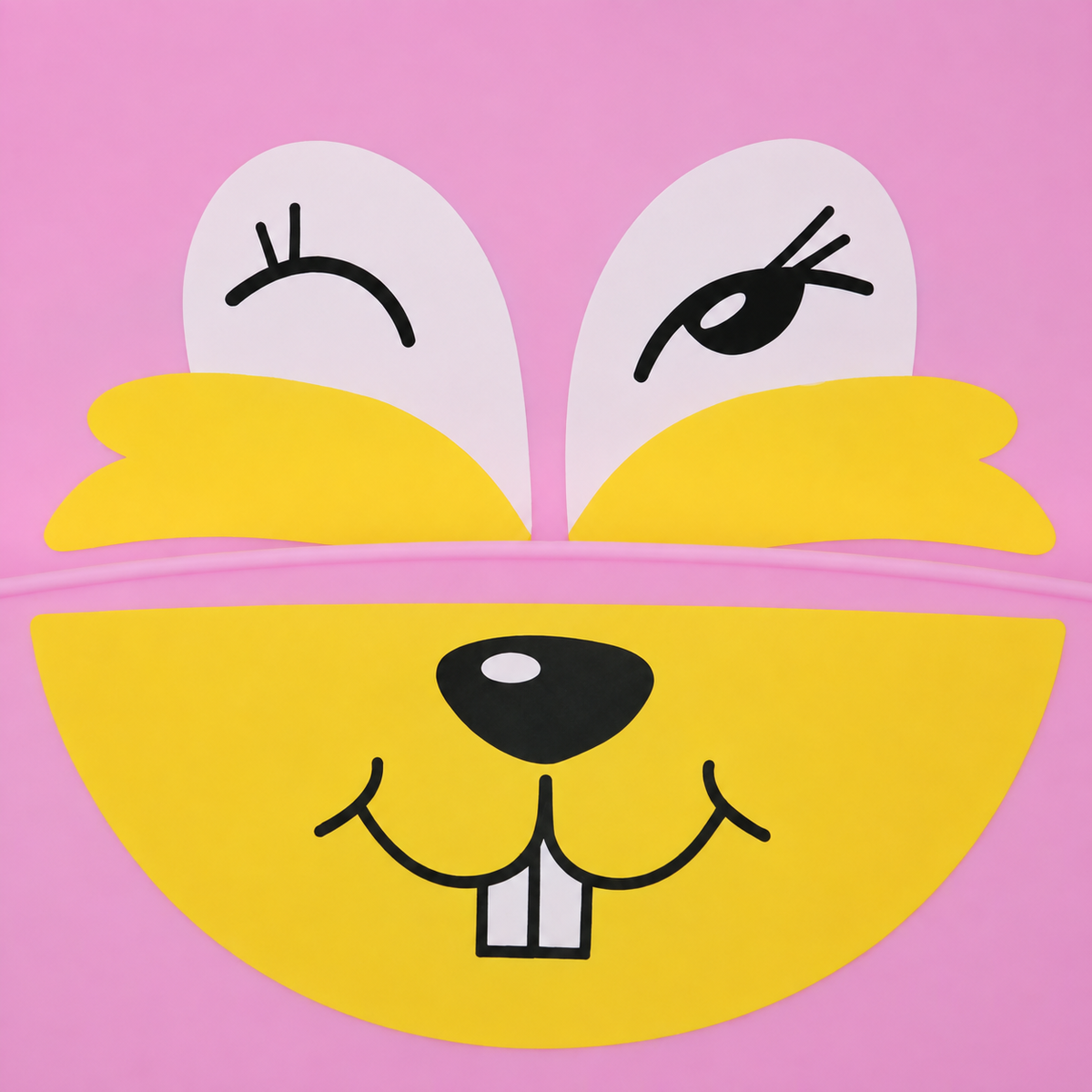 CHINA BABY SILICONE BIB RABBIT PINK