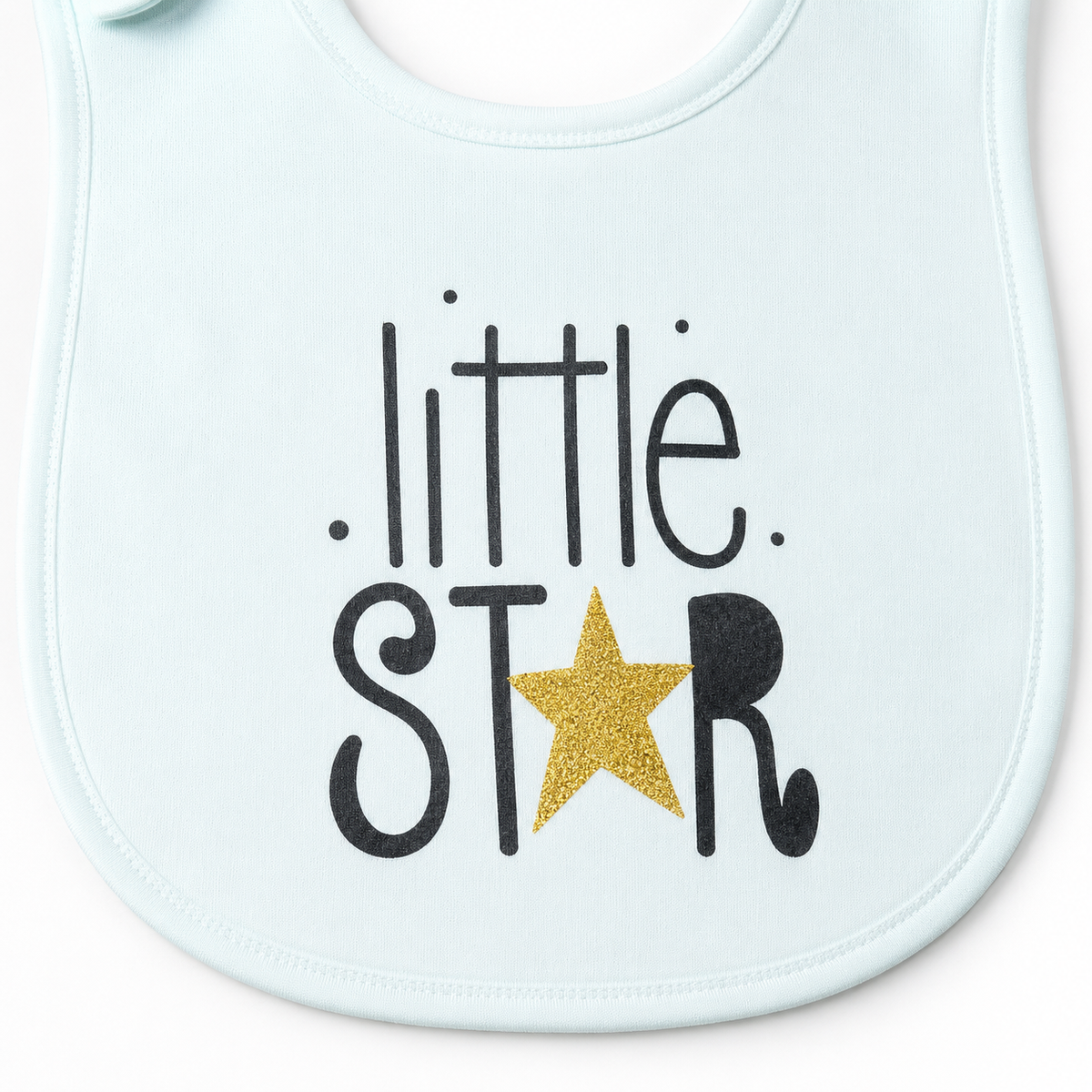 LARGE 3-PACK PREMIUM BABY BIBS I LOVE PAPA, LITTLE STAR & RIVER PALMS THEMES