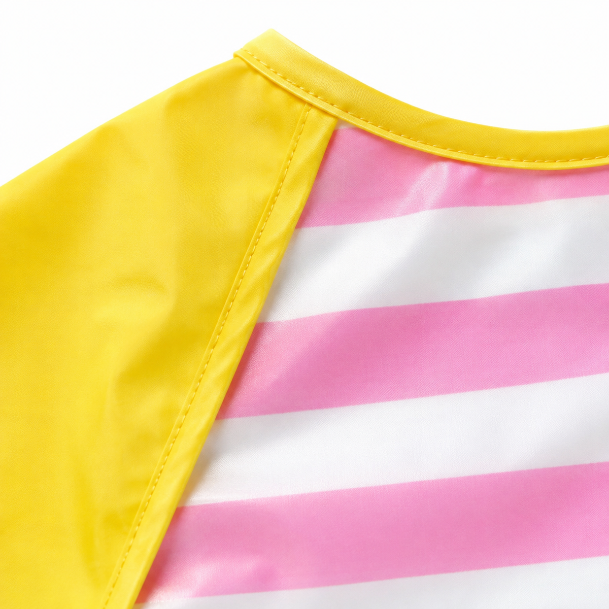HAPPY GIRAFFE & RAINBOW PRINT BABY APRON BIB WATERPROOF FULL COVER