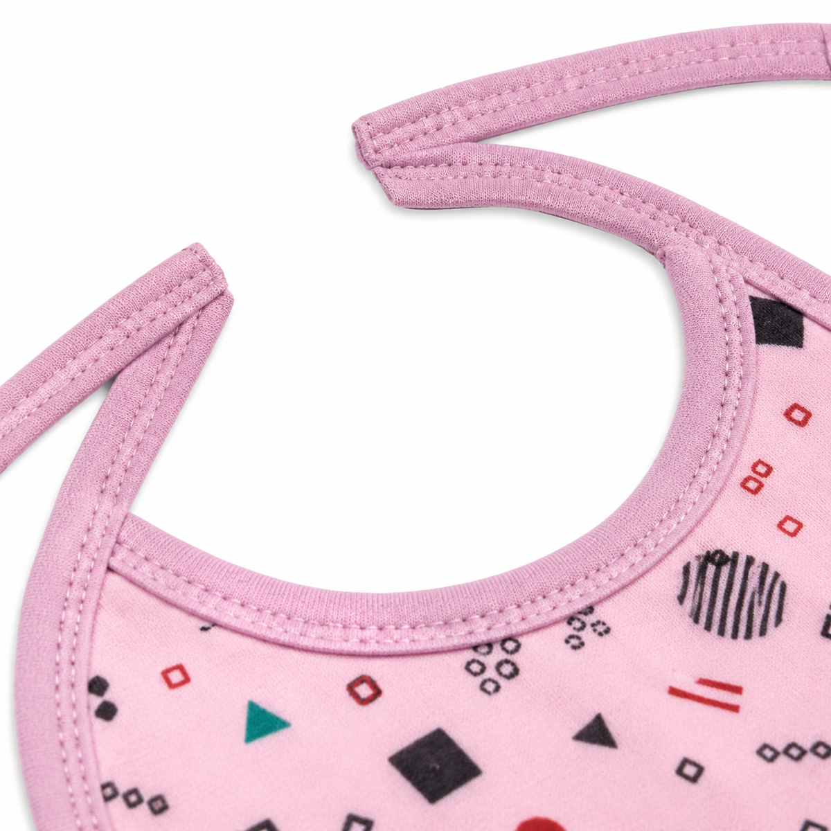 MEDIUM 3 PACK PREMIUM COTTON BABY BIBS HEART, GEOMETRIC & CAR THEM