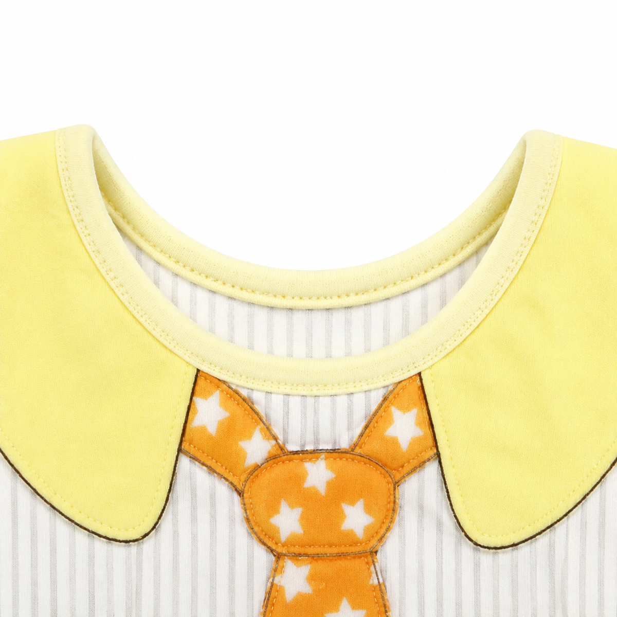 LOLY POP LITTLE BOSS PRINTED PREMIUM BIB WITH YELLOW STAR TIE