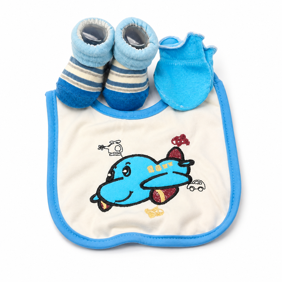 Baby Bib Set 3pcs Set Aeroplane Carters