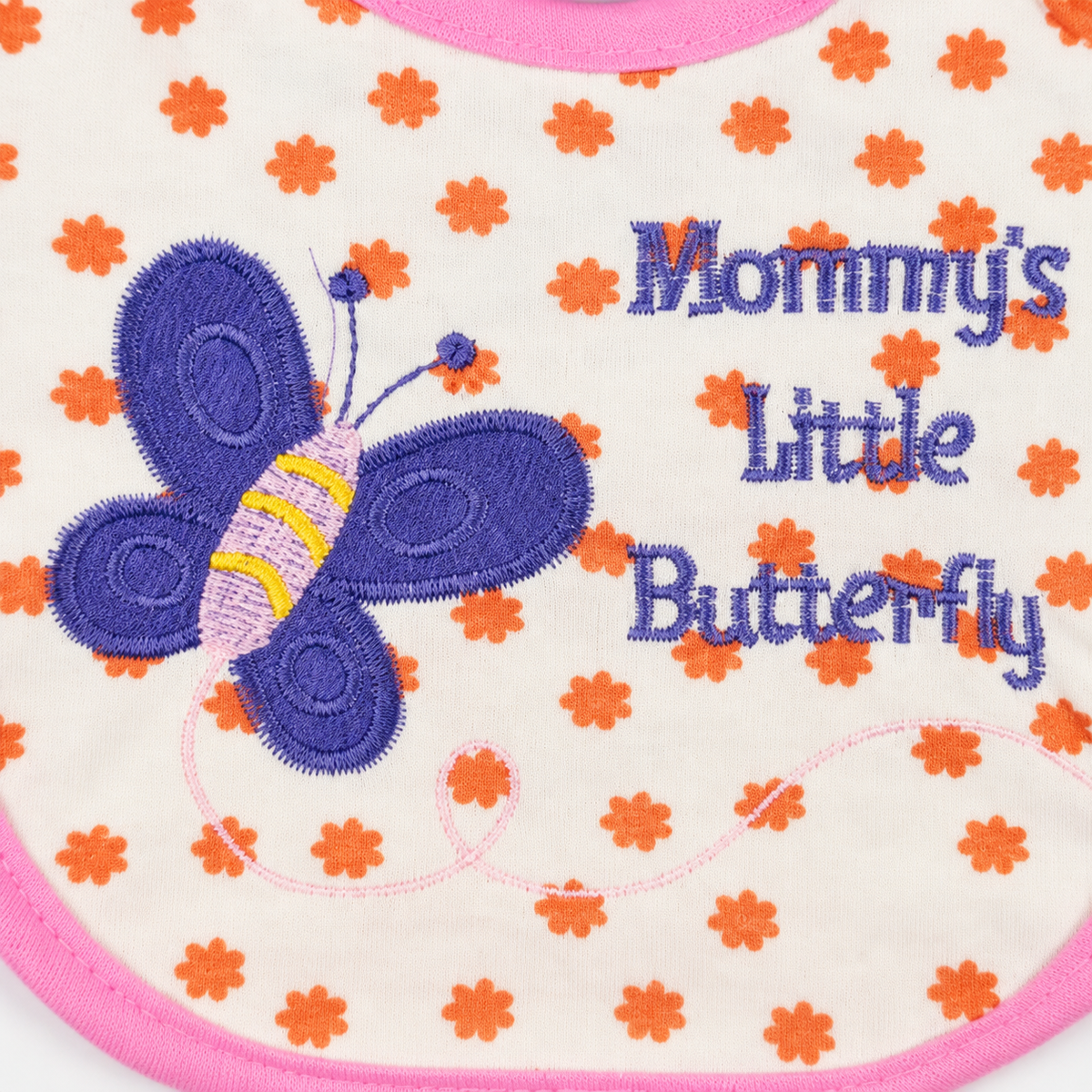 Baby Bib Set 3pcs Set Butterfly Pink Carters