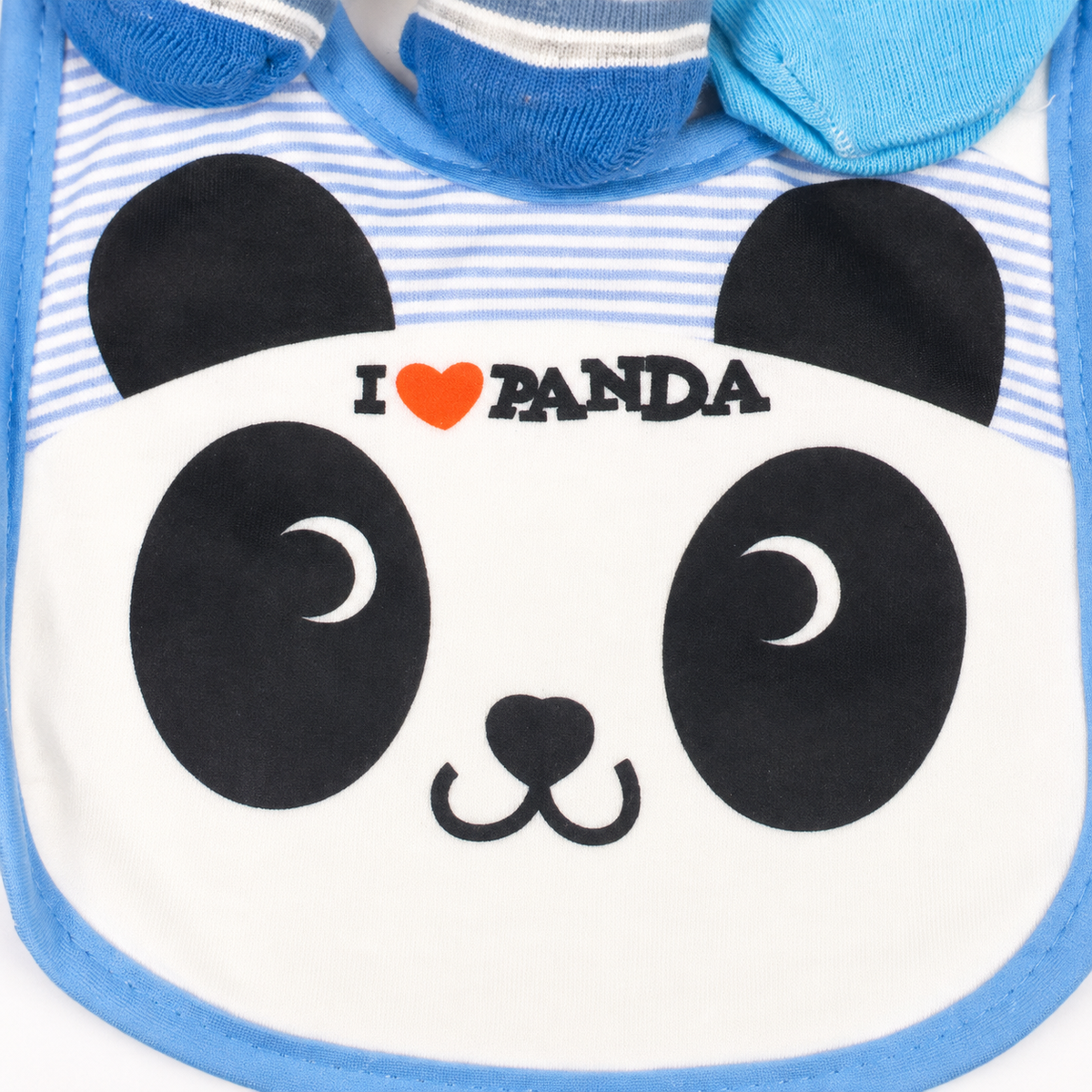 Baby Bib Set 3pcs Set Panda Blue Carters