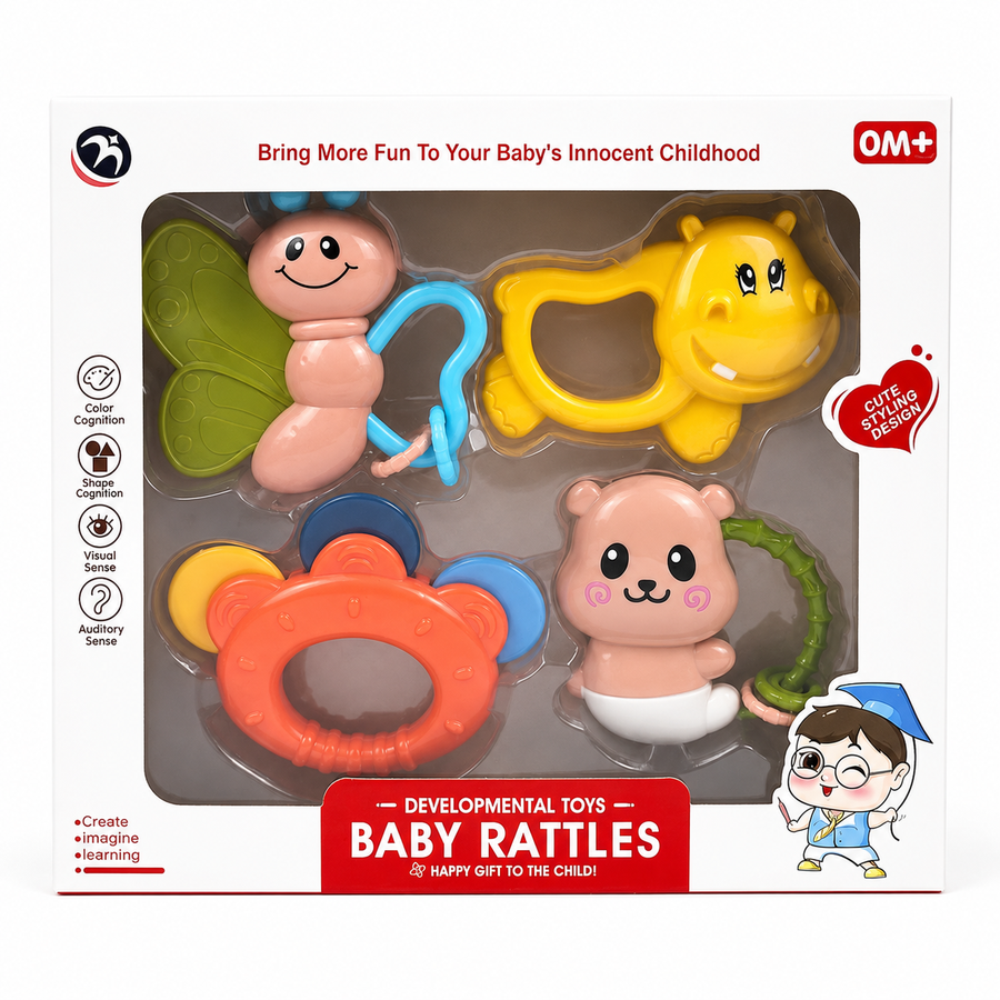 Baby Rattle Box 4pcs