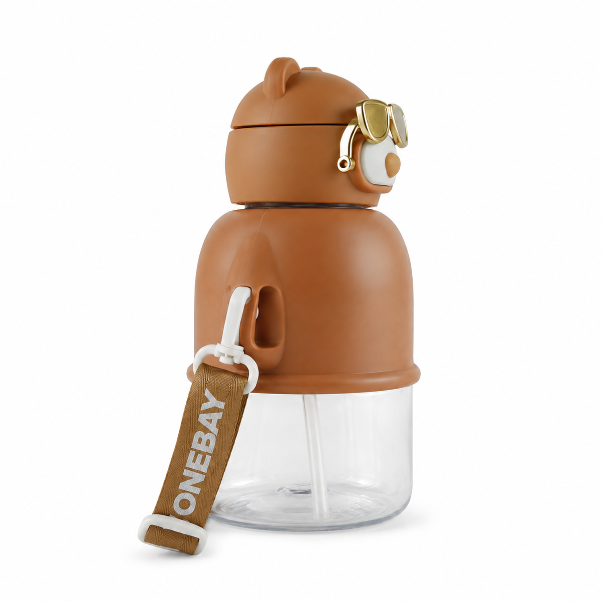 Weighted-Straw Baby Sipper, Brown Bear Glasses