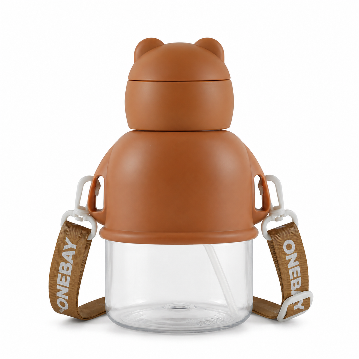 Weighted-Straw Baby Sipper, Brown Bear Glasses