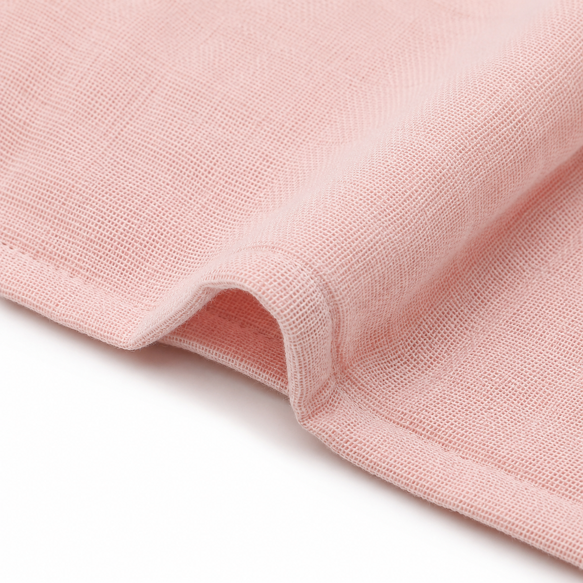 Printed Baby Swaddle Blankets 2-Pack, Peach & White
