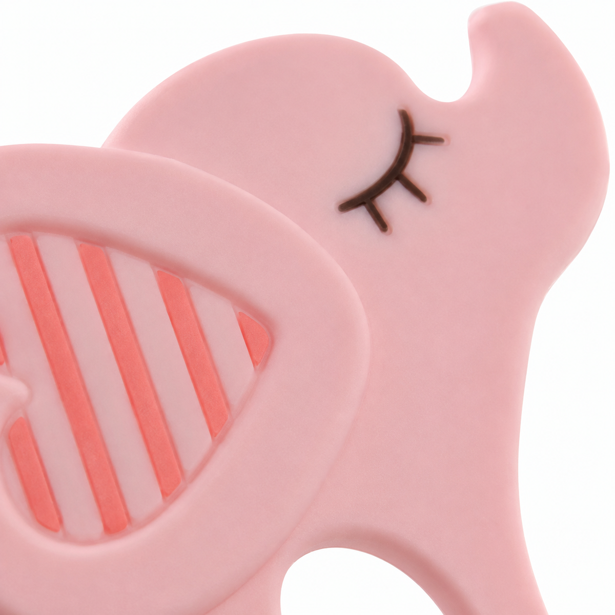 Teether Elephant Baby Pink Flower Baby