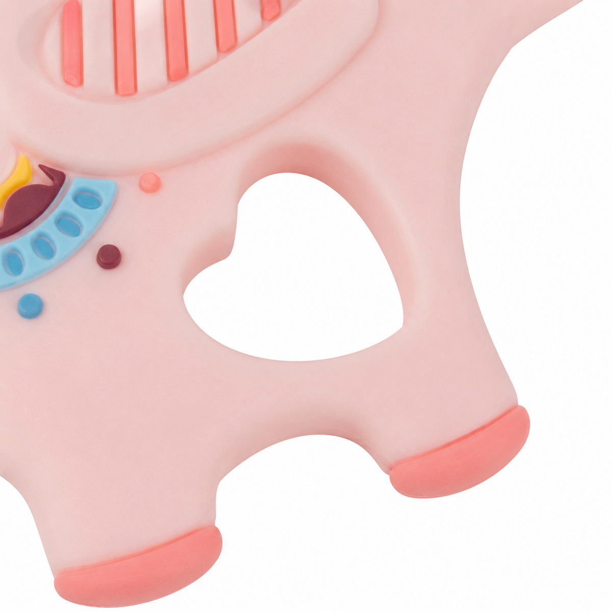 Teether Elephant Baby Pink Flower Baby