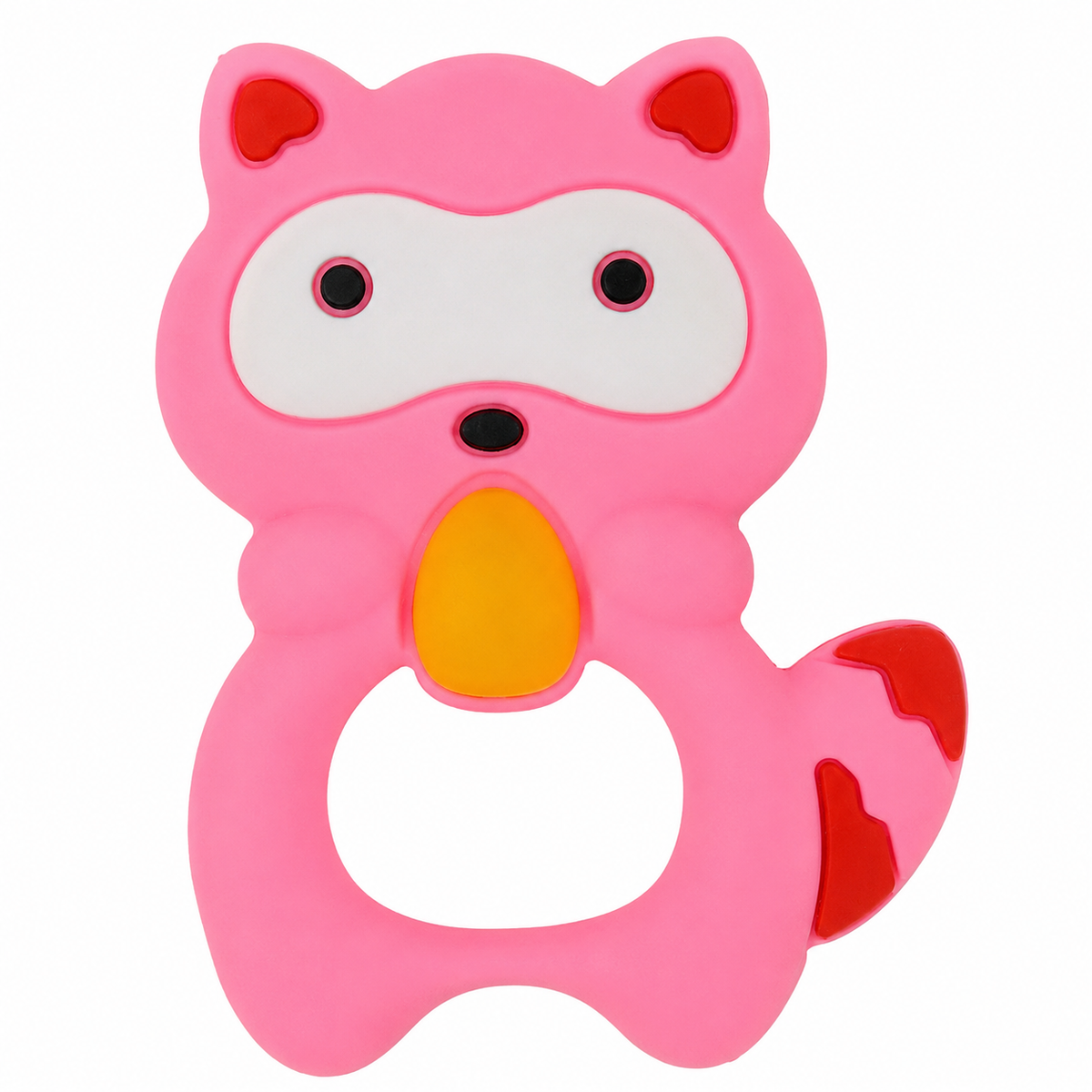Teether Owl Pink Flower Baby