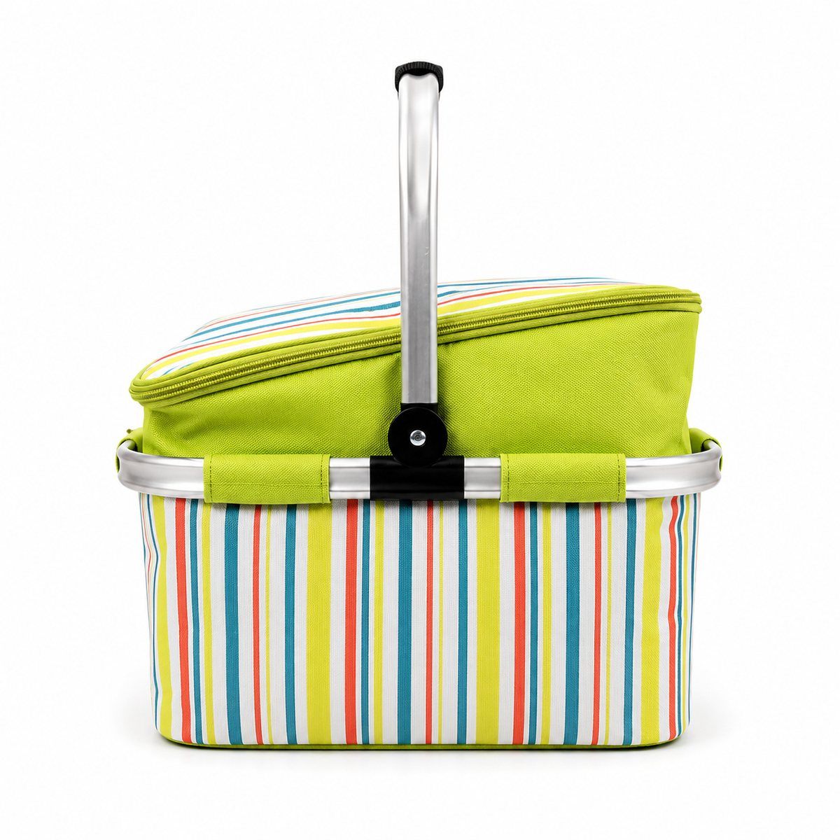 Baby Basket Steel Single Handle Green