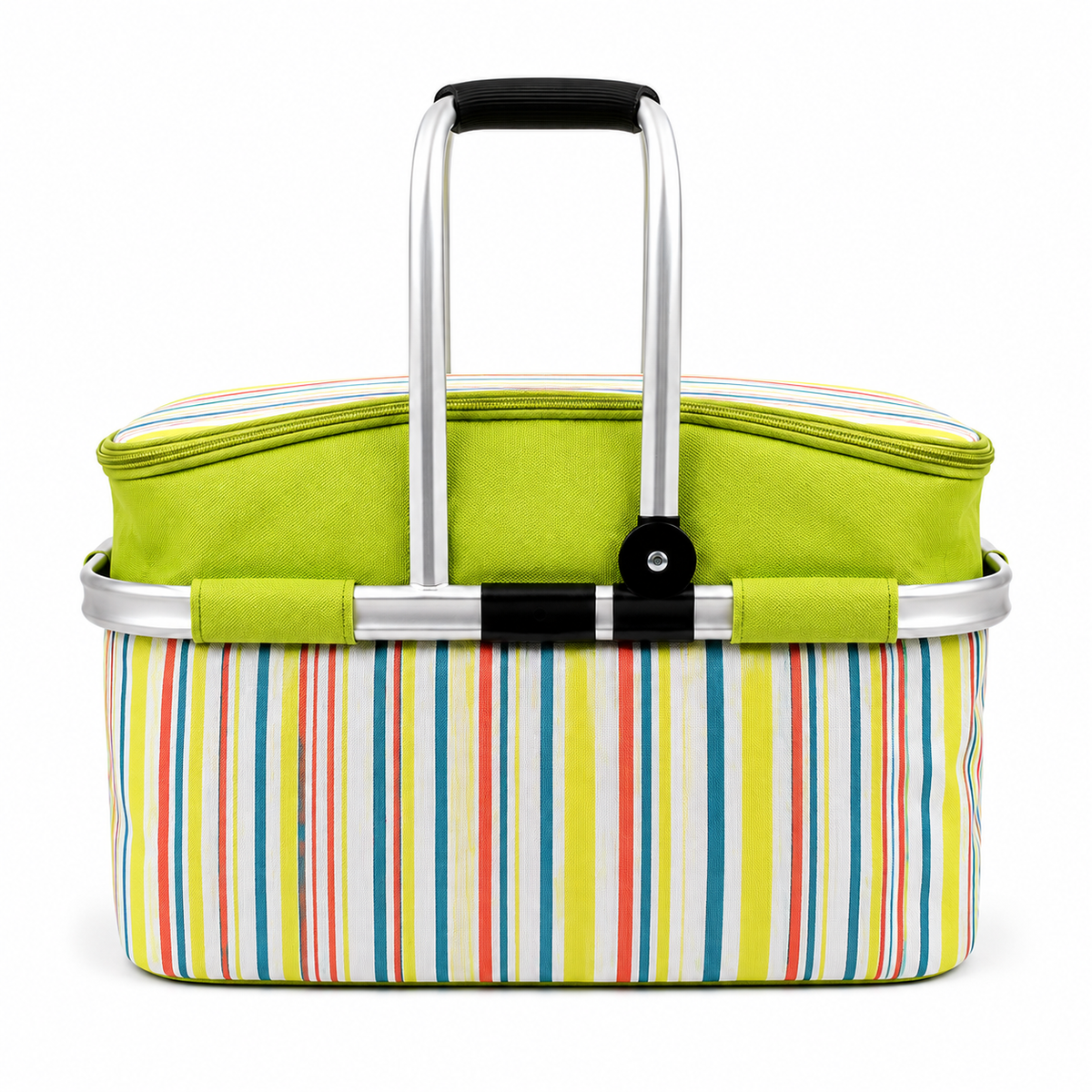 Baby Basket Steel Single Handle Green