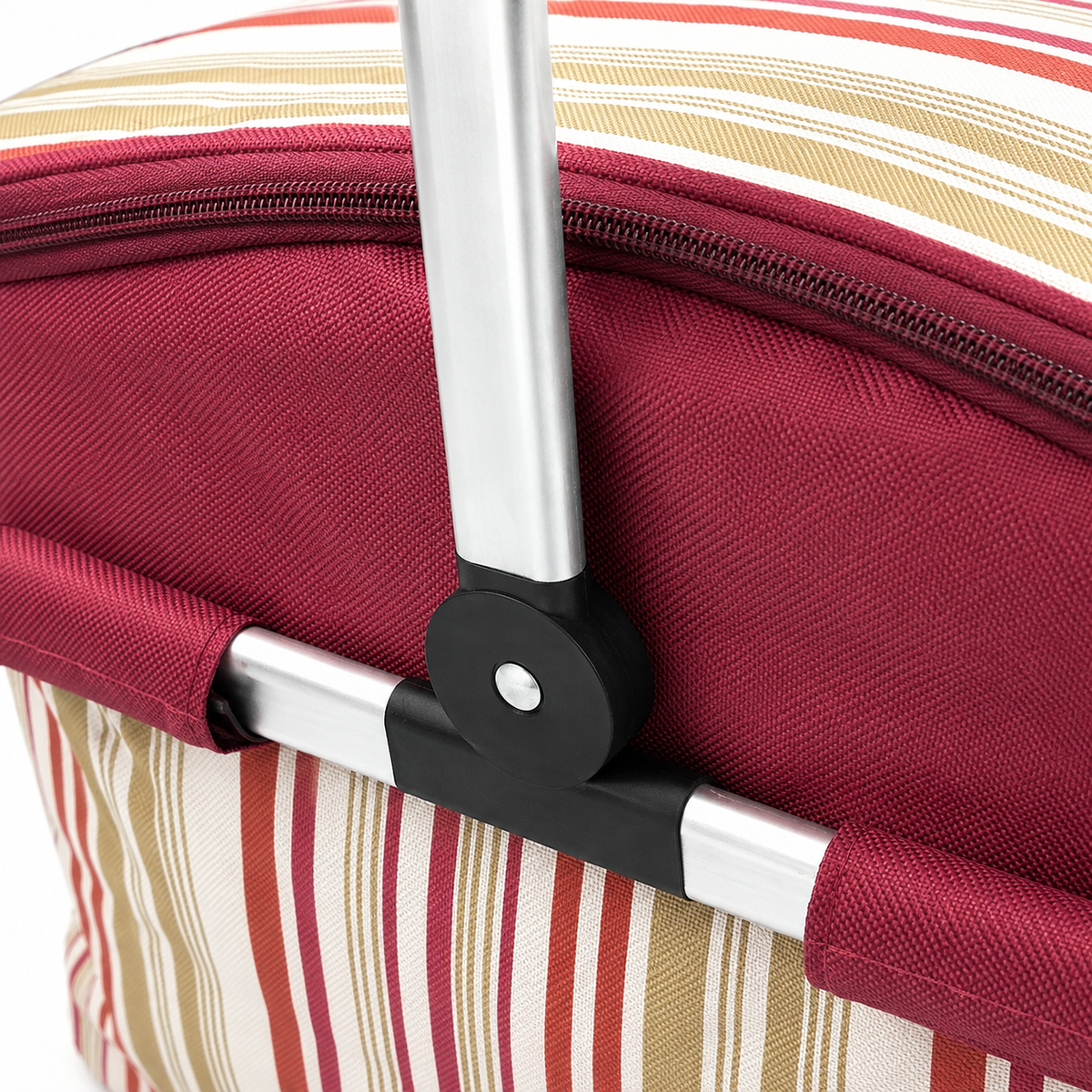 Baby Basket Steel Single Handle Maroon