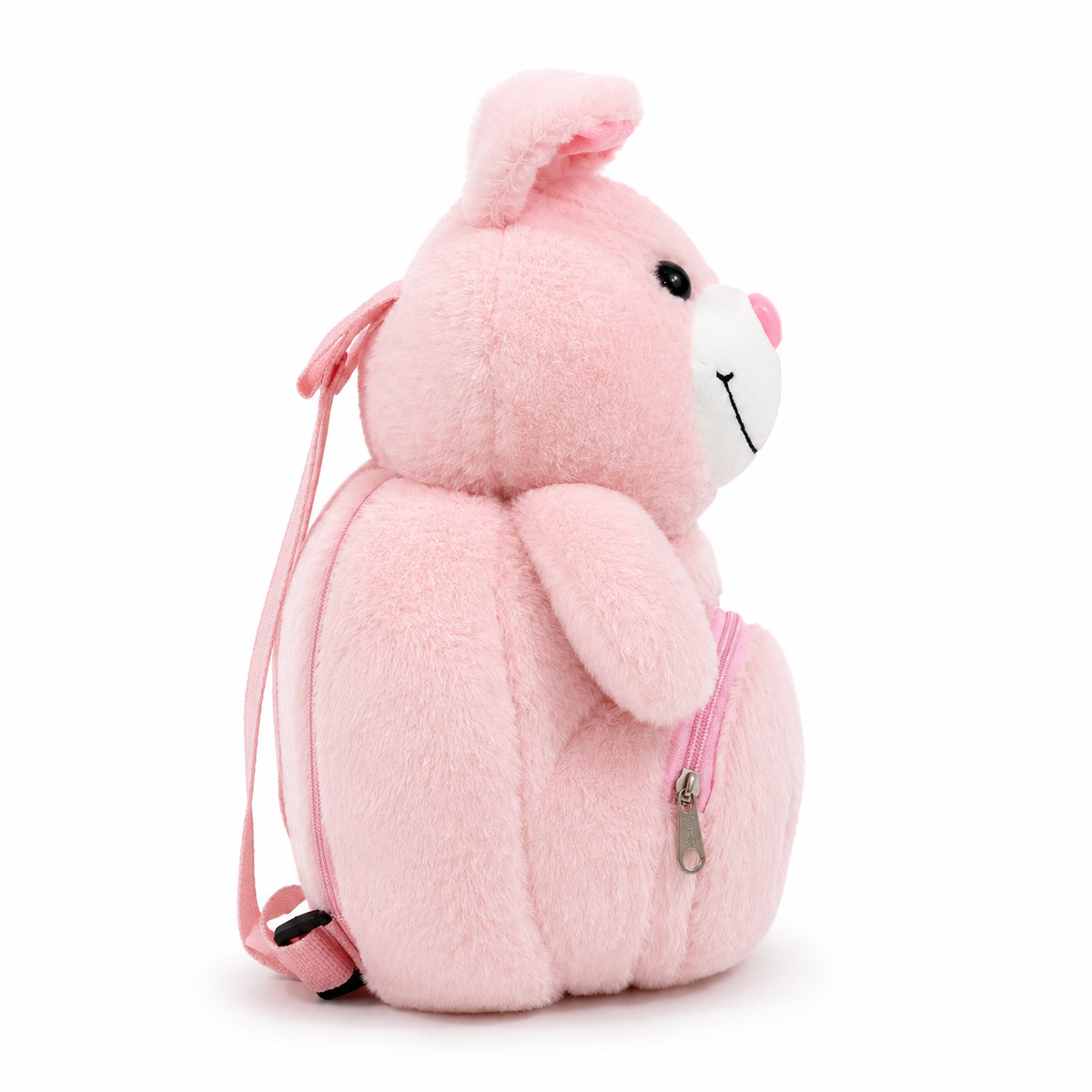 Baby School Bag Velvet Bear Pink