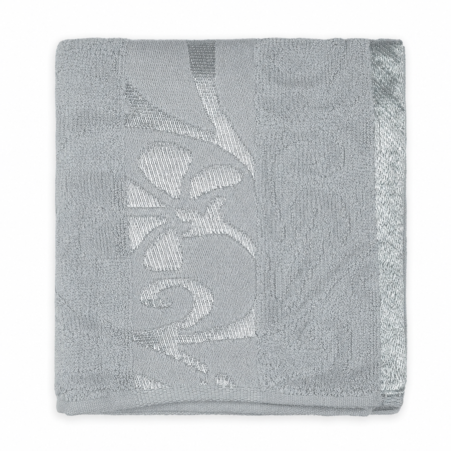 Printed Baby Bath Towel, Grey