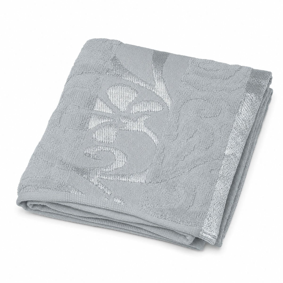 Printed Baby Bath Towel, Grey