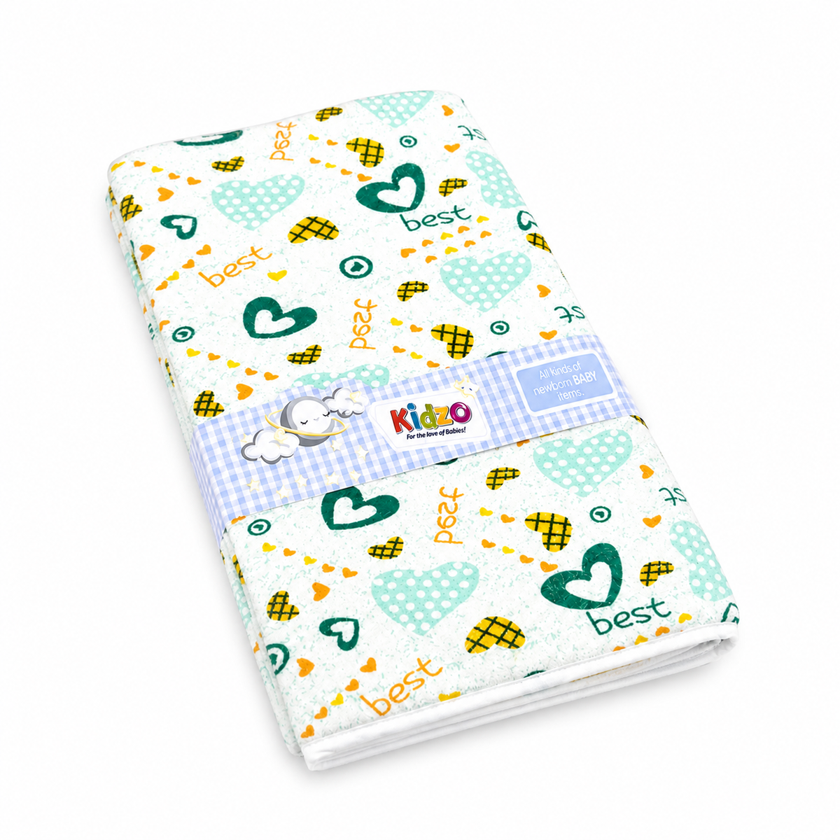 Waterproof Terry Baby Changing Sheet, Green – Kidzo
