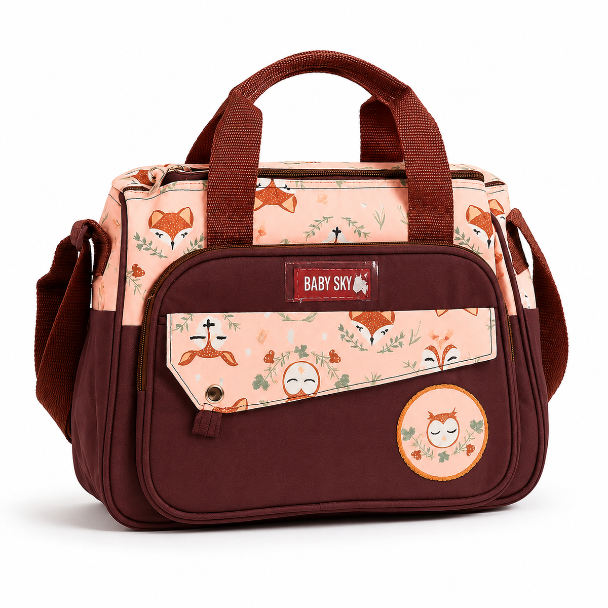 China Baby Bags Emb Brown