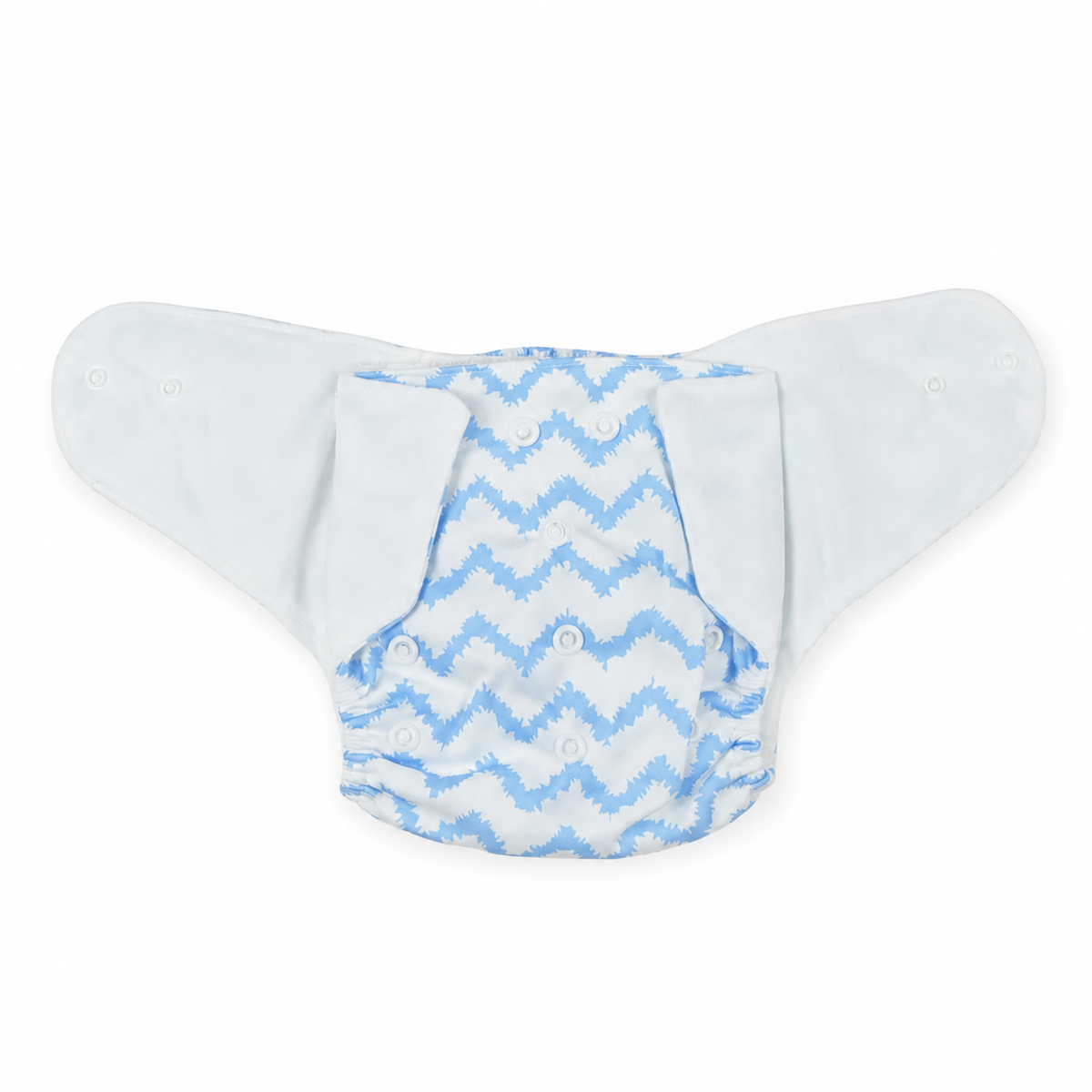 Baby Diaper Button Printed Blue