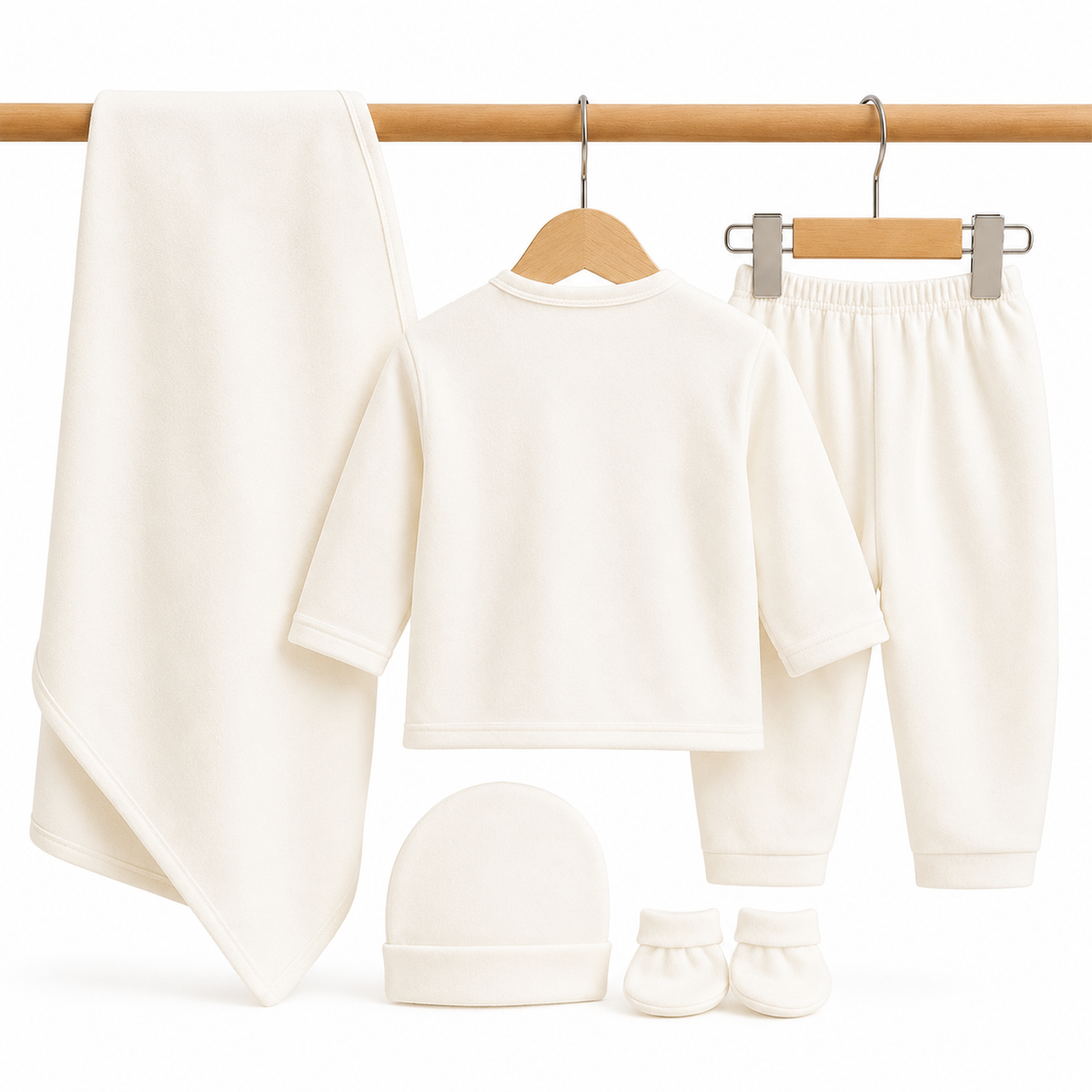Baby Suit 5 Pieces Set White Color Kotrai Chopper