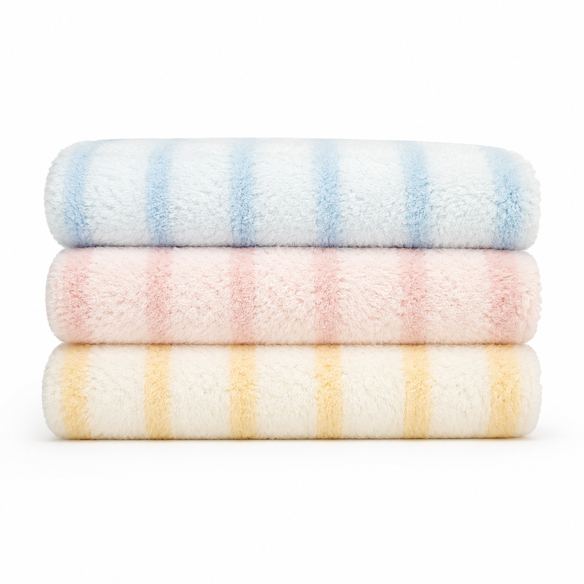Baby Face Towels 3-Pack, Pastel Ribbed – Little Blessingz