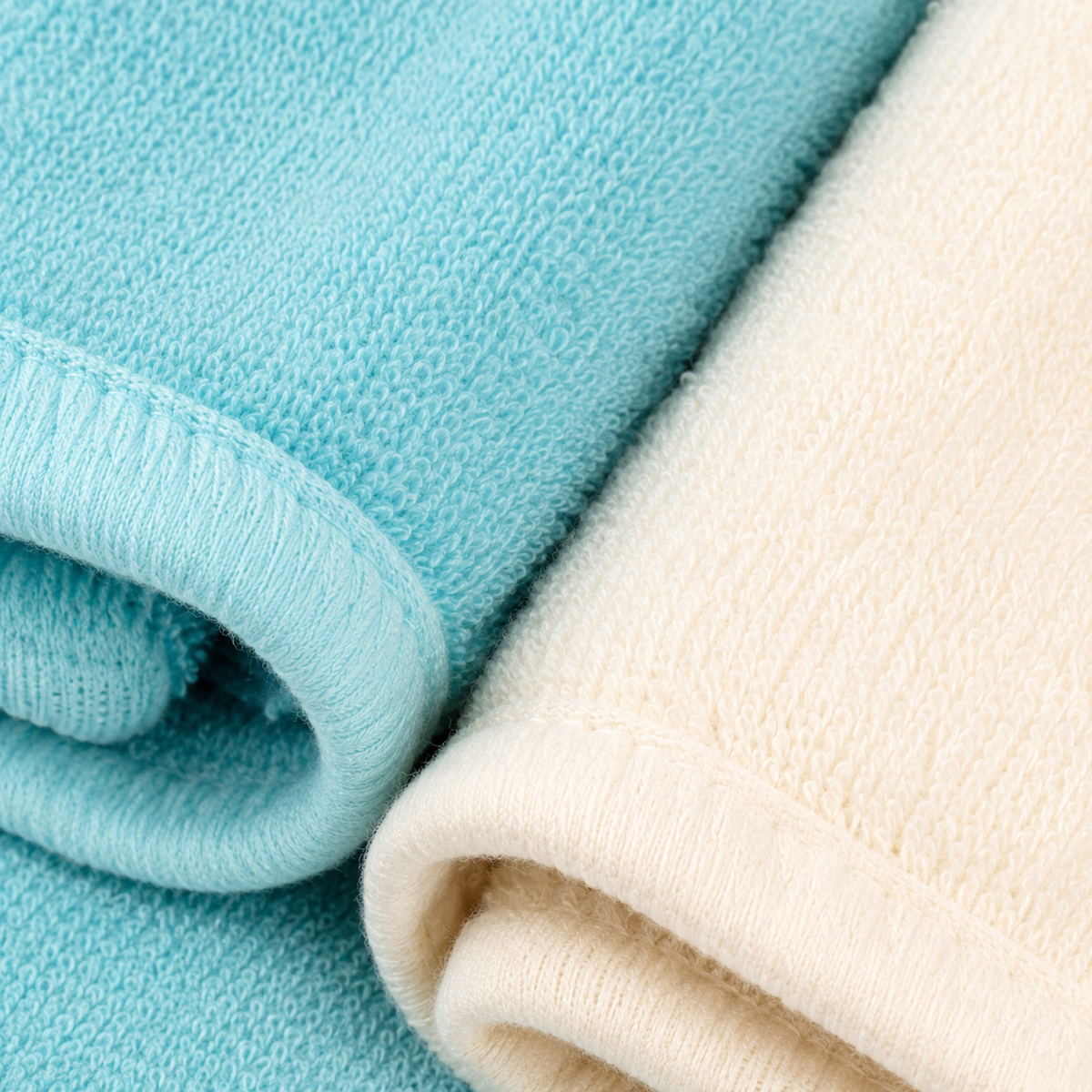 Cotton Baby Face Towels 6-Pack, Peach & Grey, 10x10