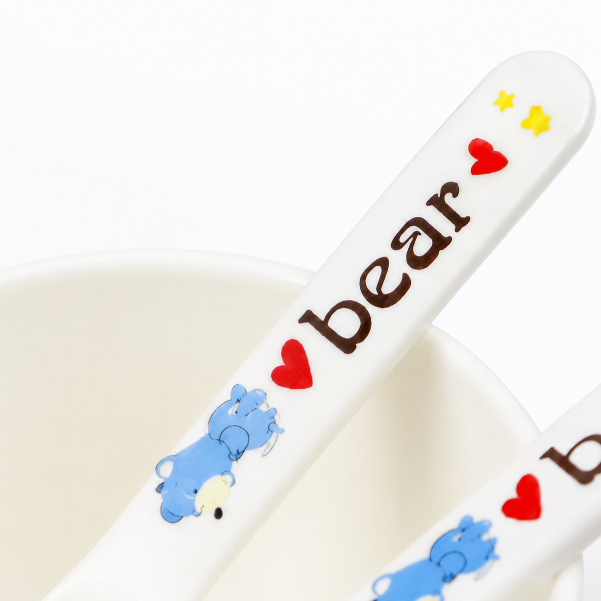 Blue Printed Baby Feeding Bowl Set