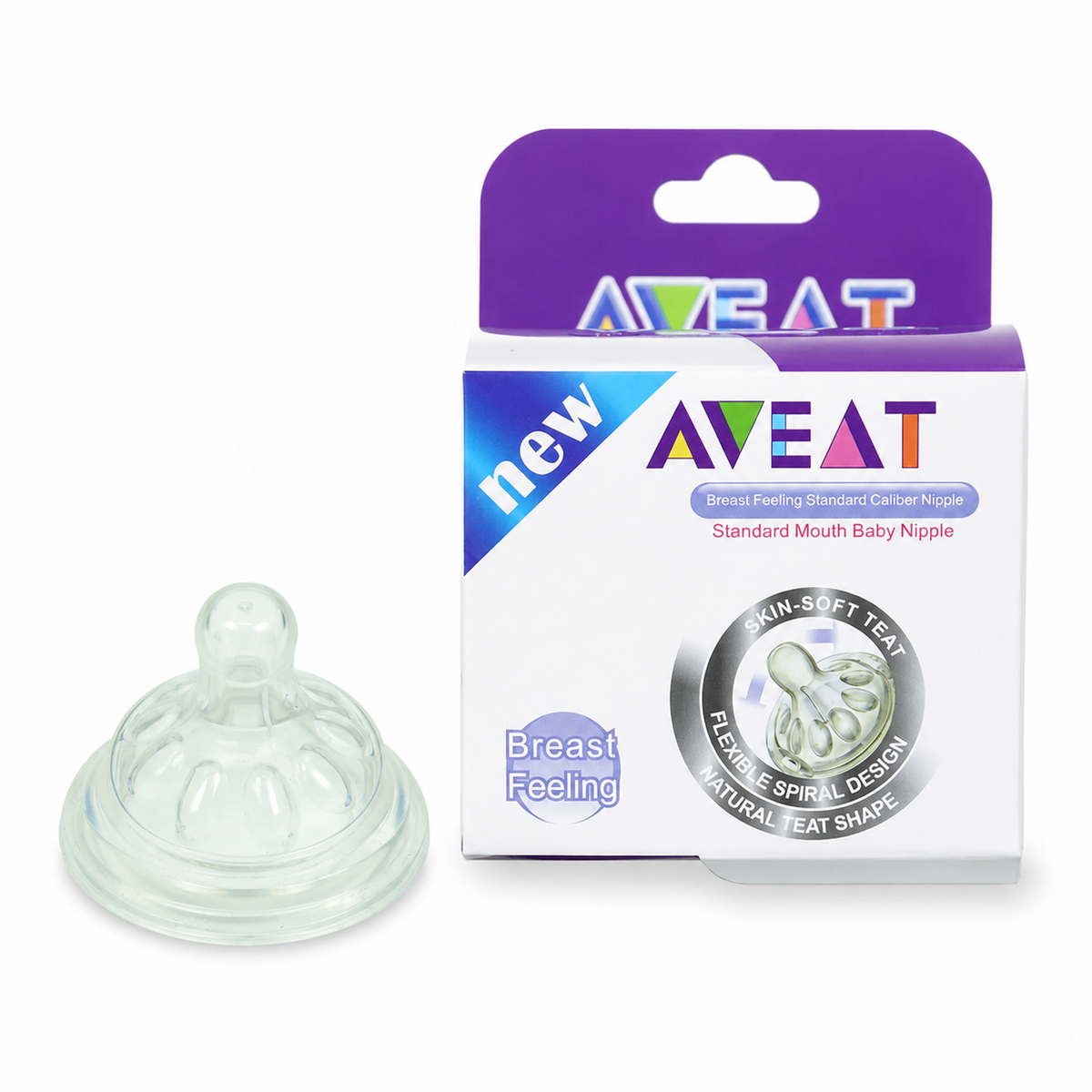 Silicone Baby Bottle Nipple, 1 Pack