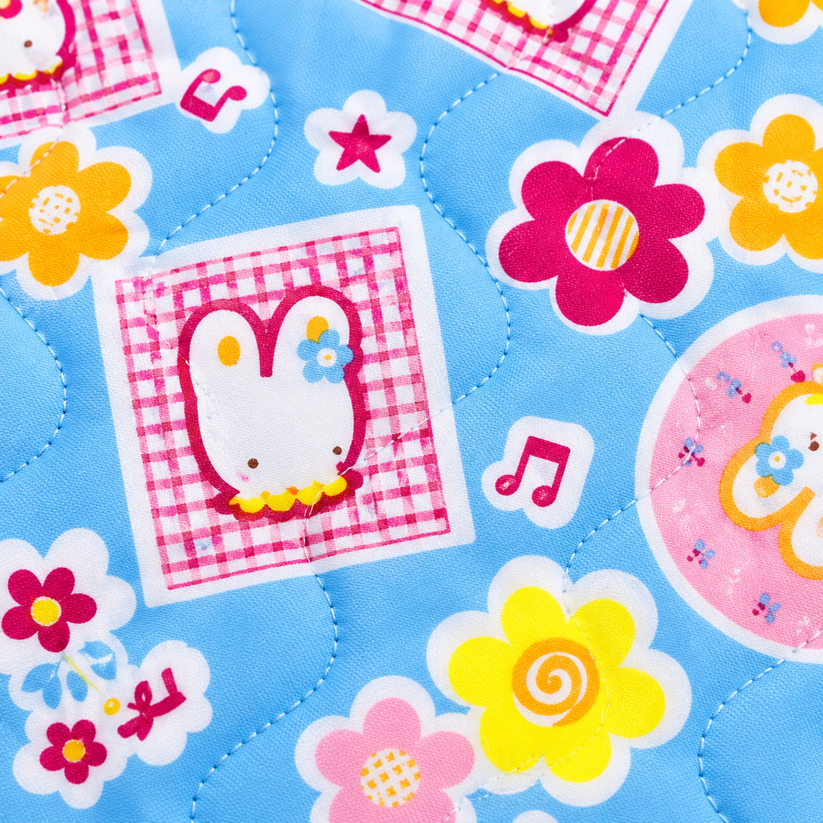 BABY CHANGING PLASTIC SHEET KITTY FLOWER BLUE XL