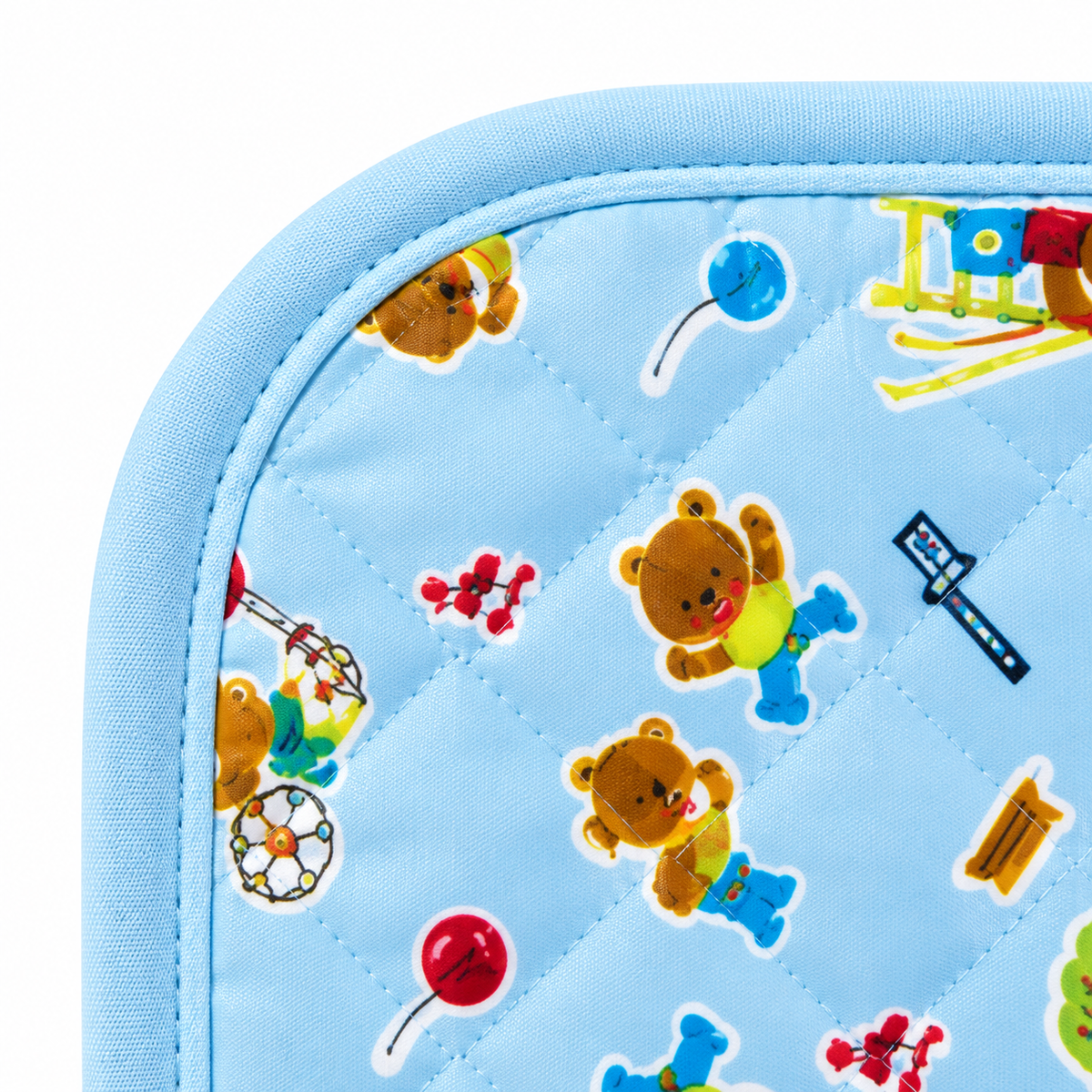 BABY CHANGING PLASTIC SHEET TRAIN BLUE XL