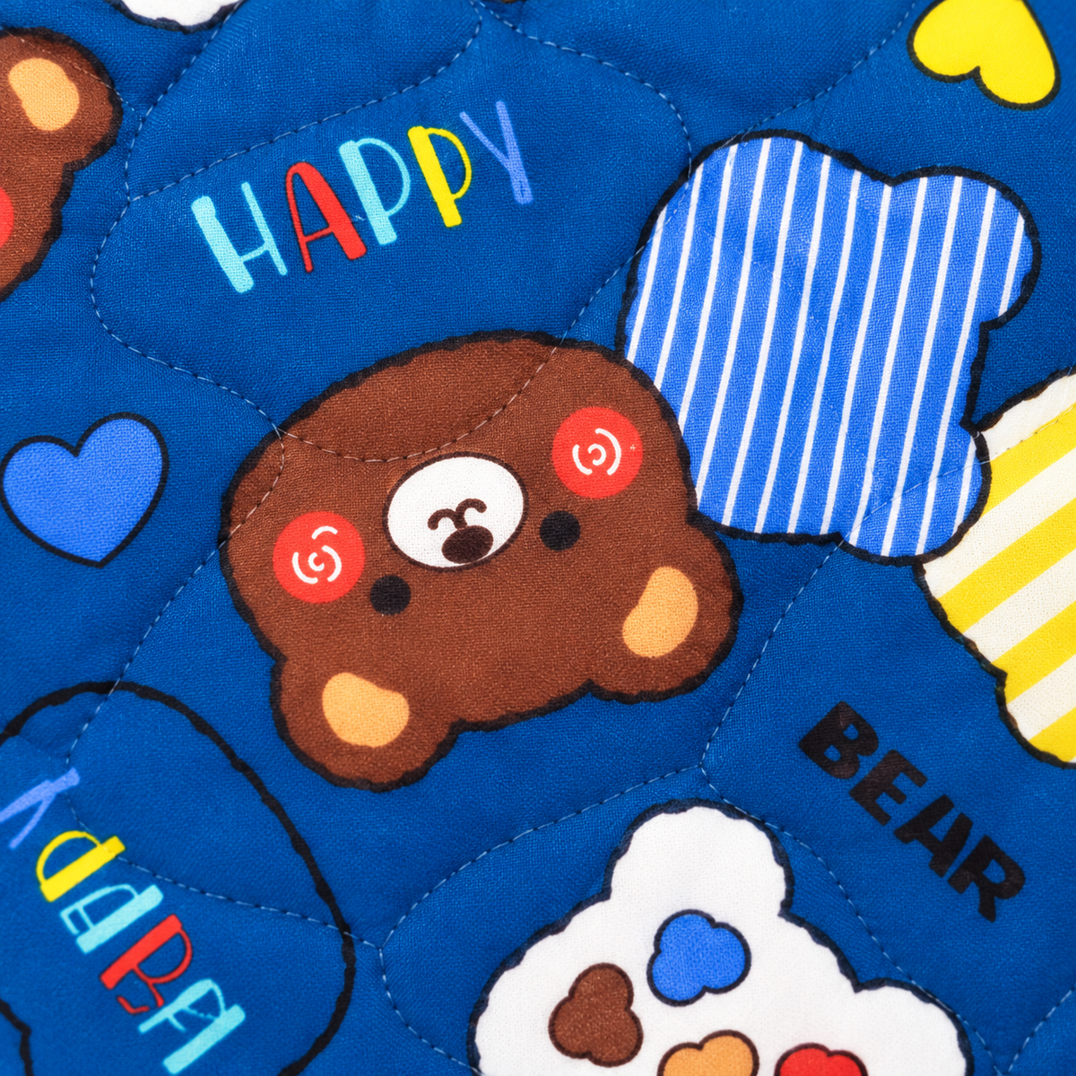 BABY CHANGING SHEET IMP COTTON BEAR NAVY BLUE
