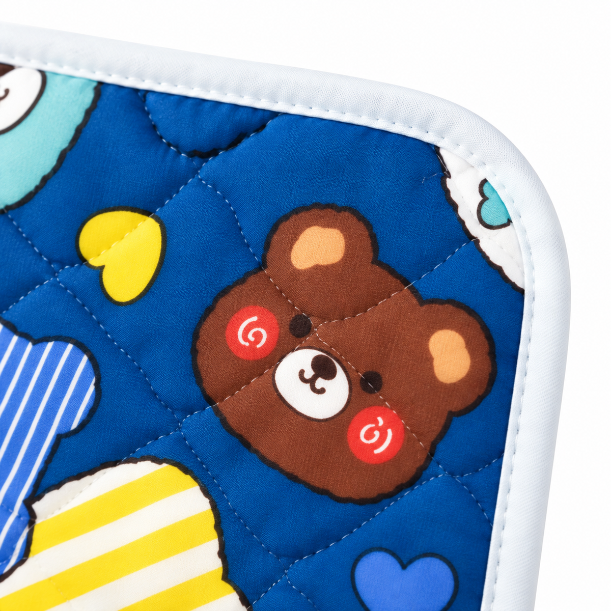 BABY CHANGING SHEET IMP COTTON BEAR NAVY BLUE