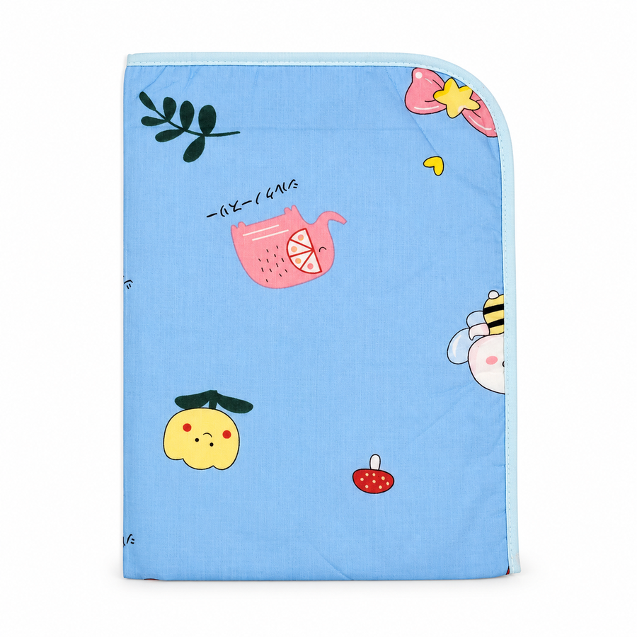 BABY CHANGING SHEET IMP COTTON BEE & ELEPHANT EDITION