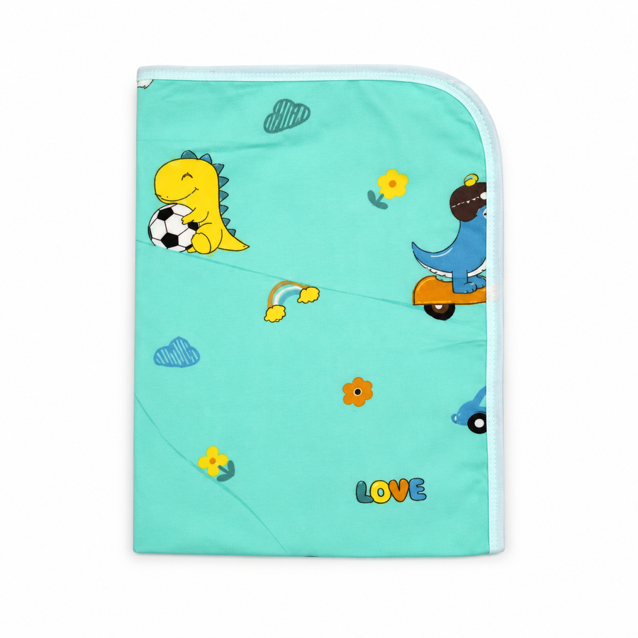 BABY CHANGING SHEET IMP COTTON DINOSAUR MINT