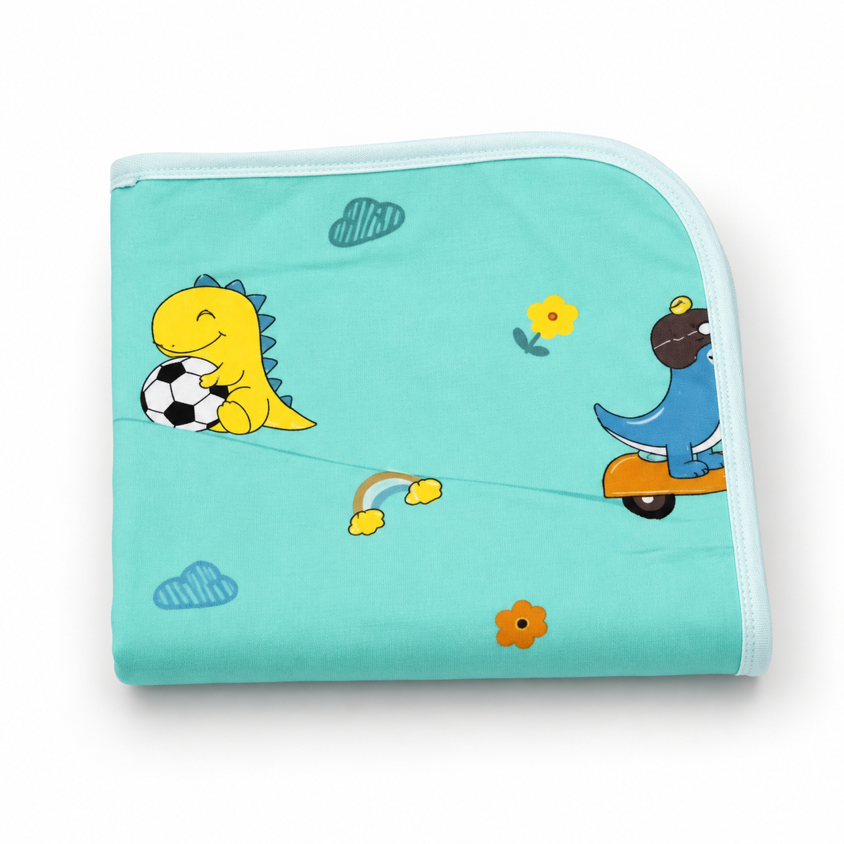 BABY CHANGING SHEET IMP COTTON DINOSAUR MINT